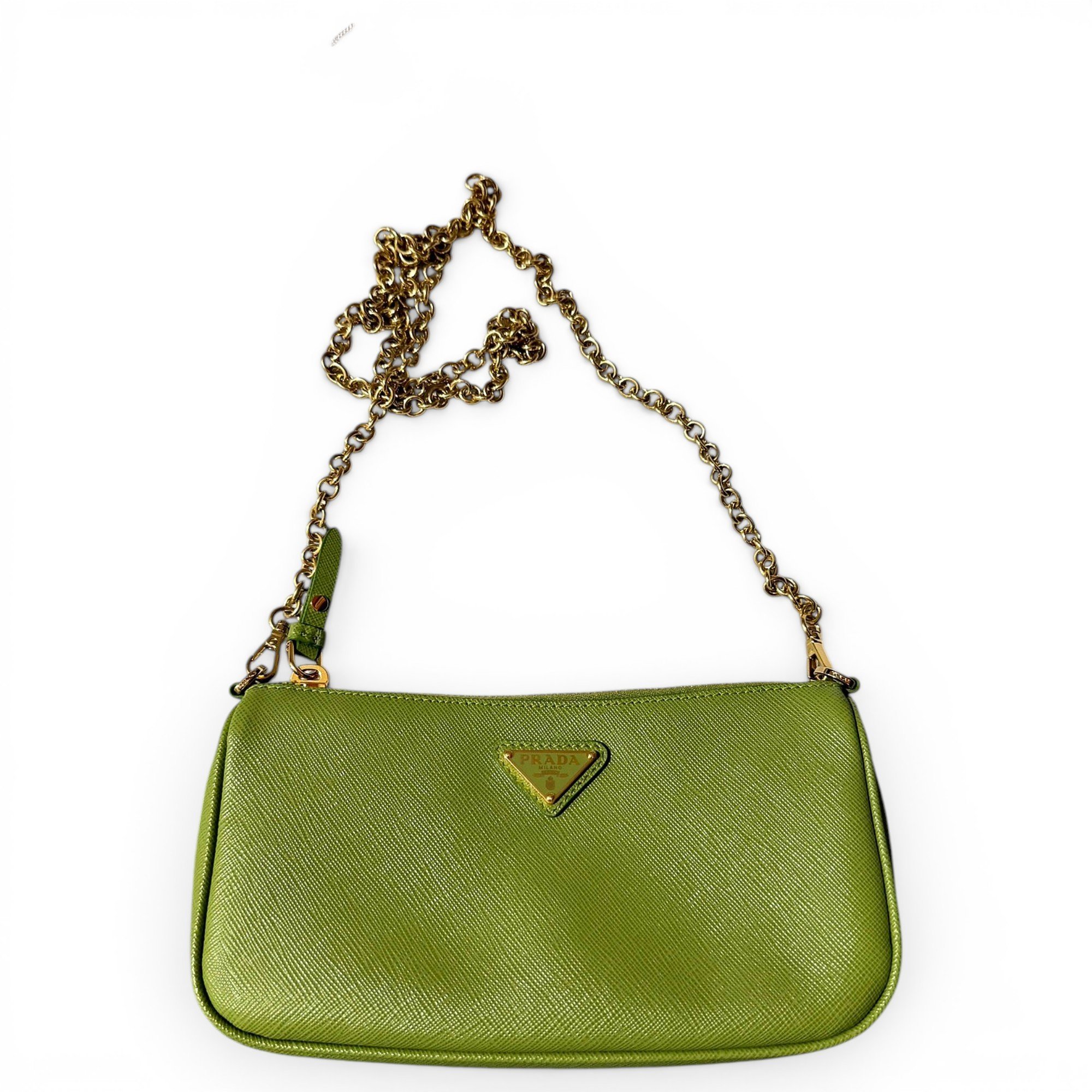 Leather clutch bag