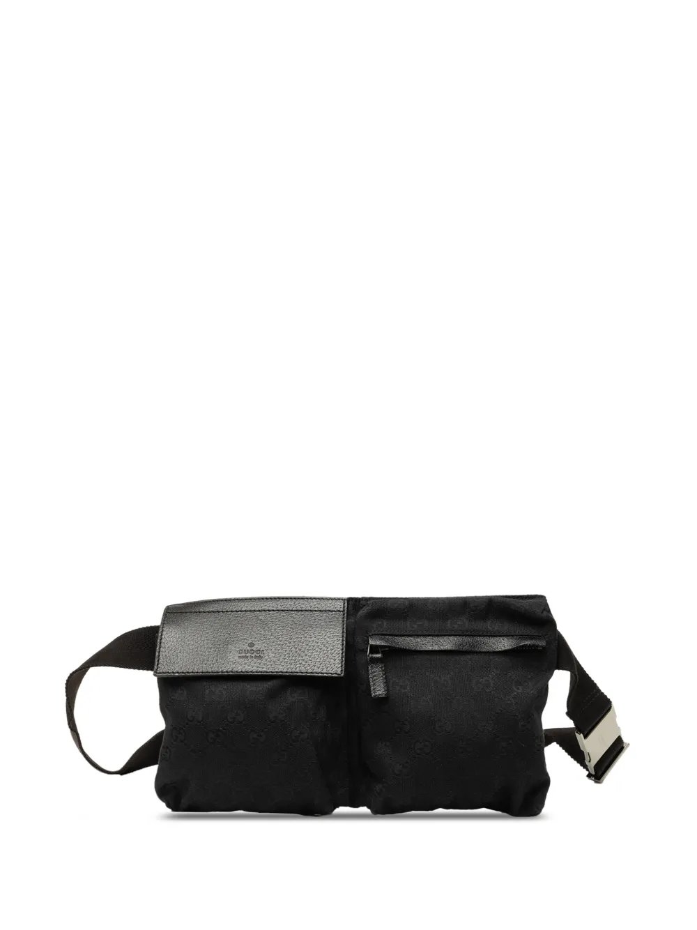 2000-2015 GG Canvas Double Pocket belt bag