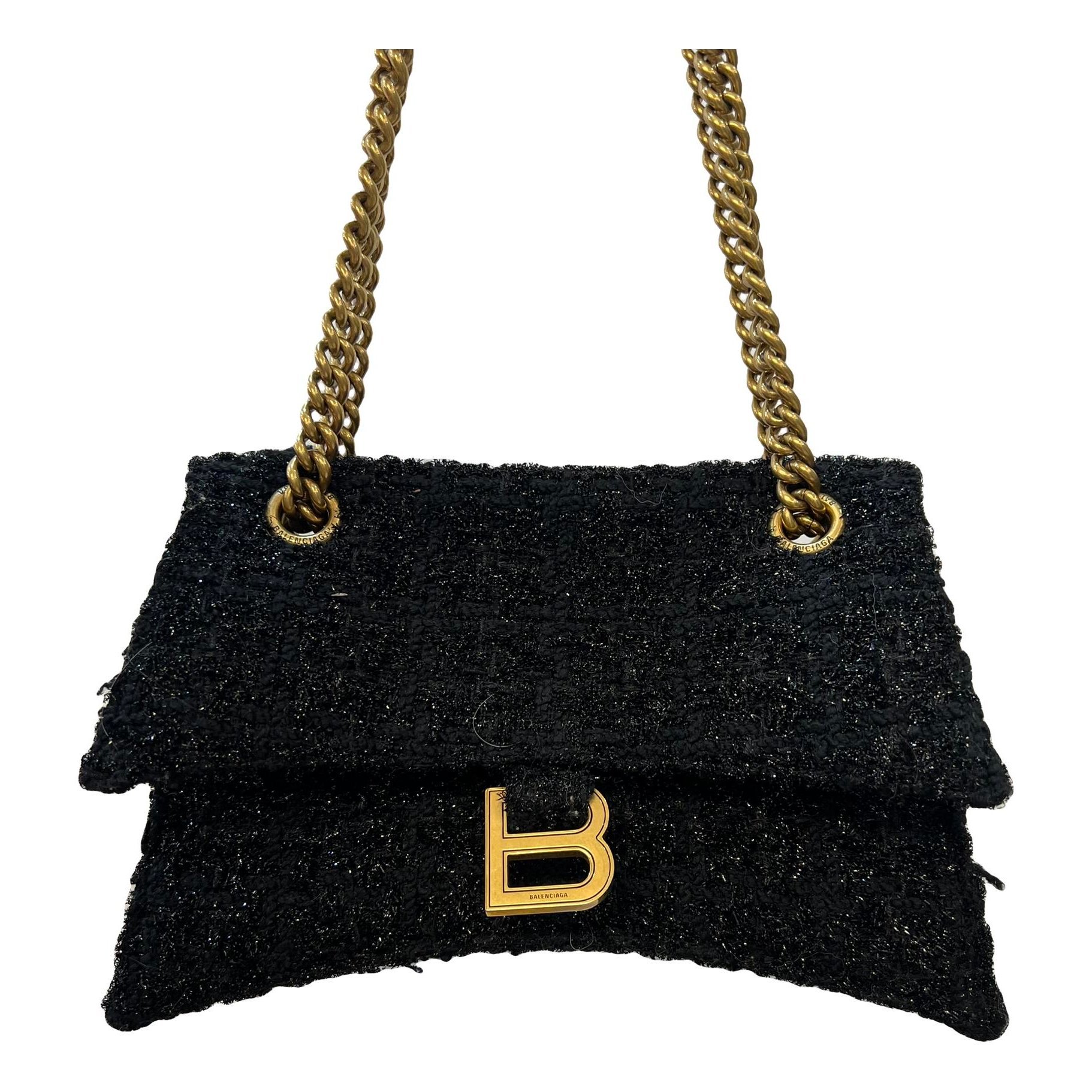 Crush cloth crossbody bag