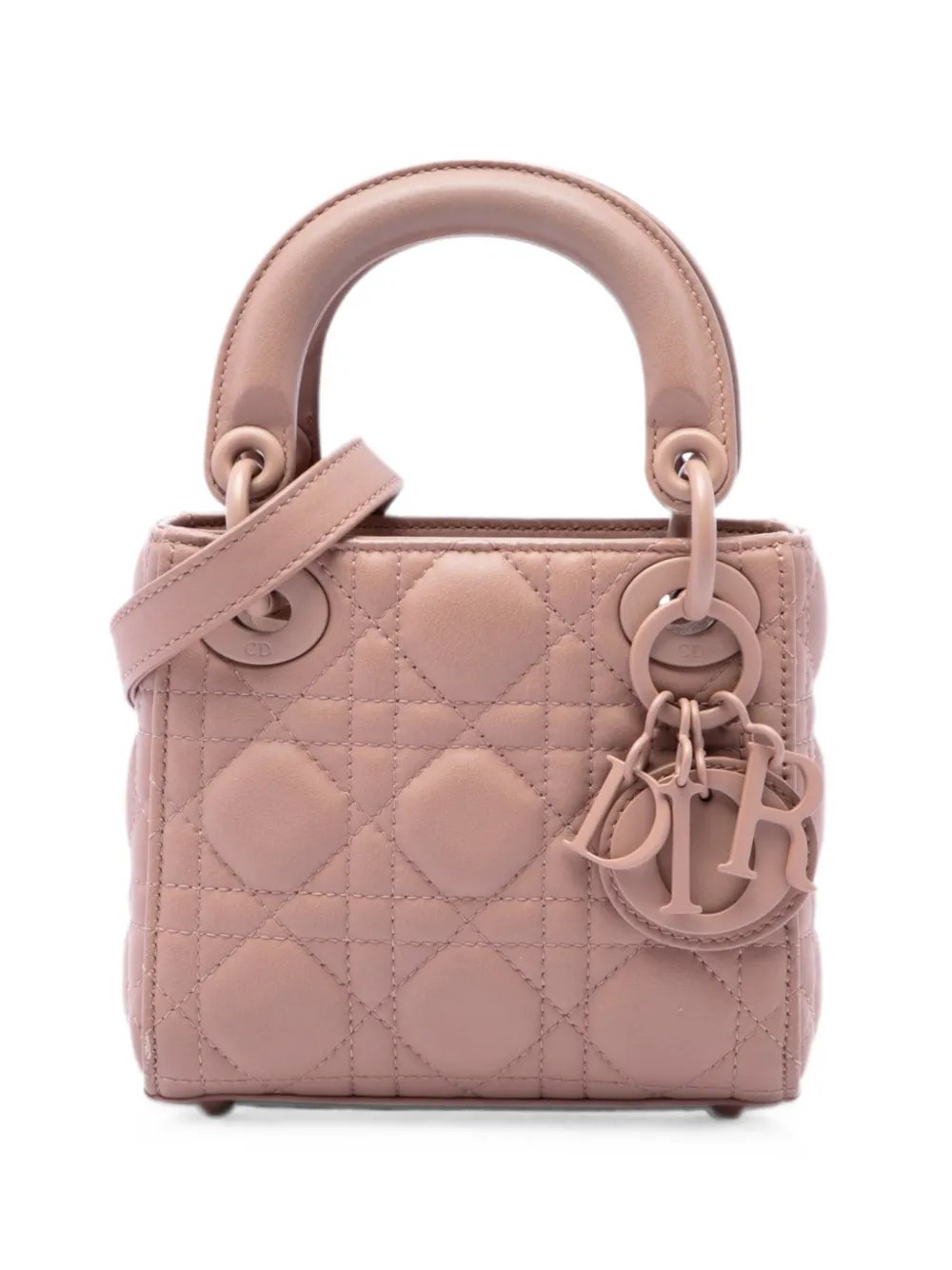 Dior 2019 Micro Ultra Matte Calfskin Cannage Lady Dior satchel