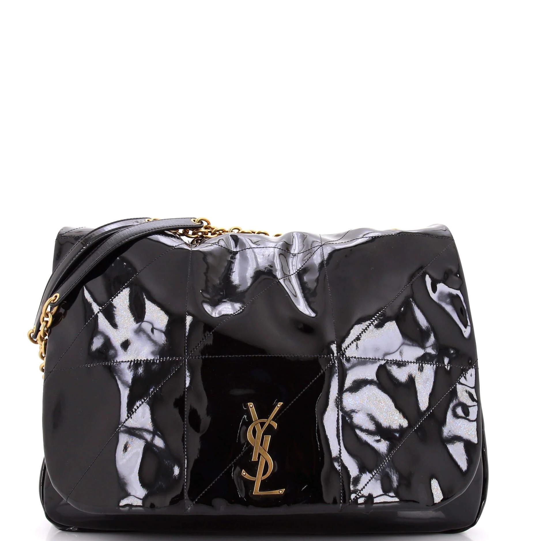 Patent leather handbag