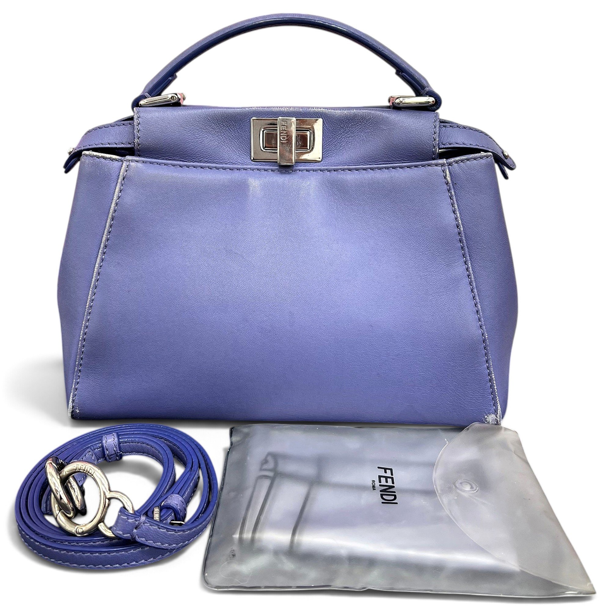 Peekaboo leather handbag