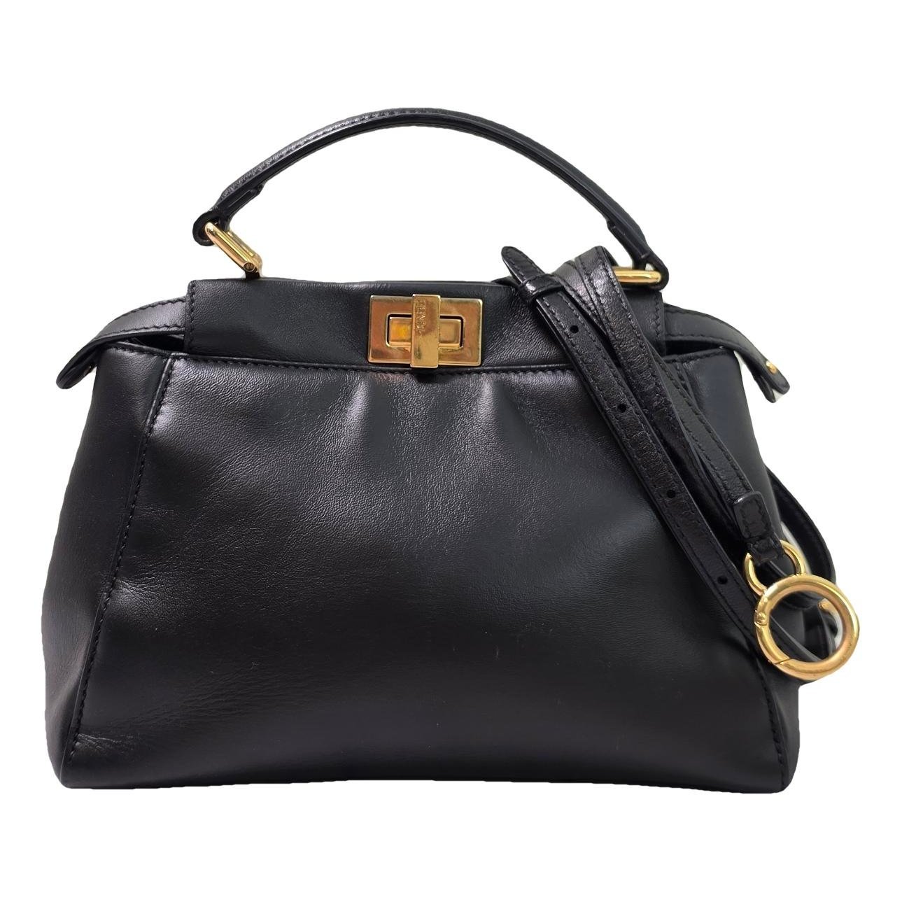 Peekaboo leather handbag