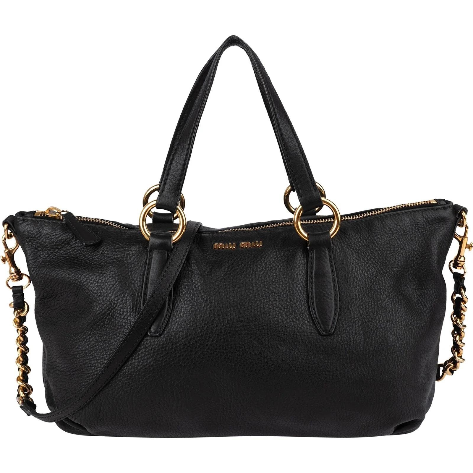 Miu Miu Vitello leather handbag