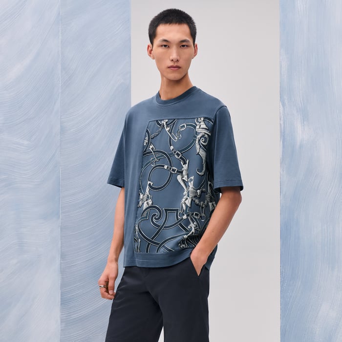 Bleu Turquin "l'Instruction Du Roy" T-shirt