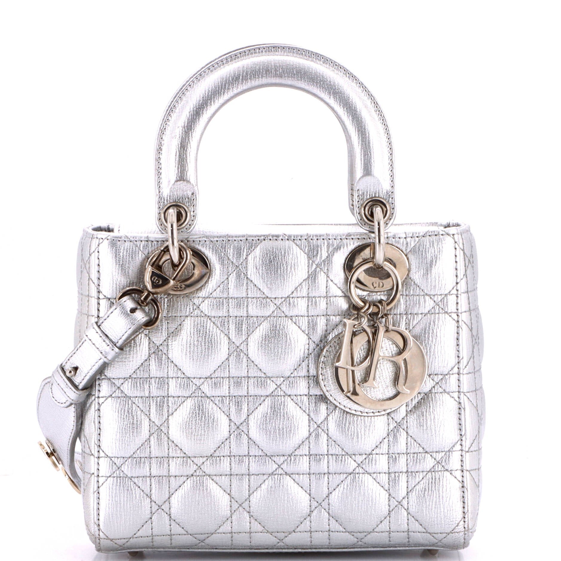 My ABCDior Lady Dior Bag Metallic Cannage Quilt Leather