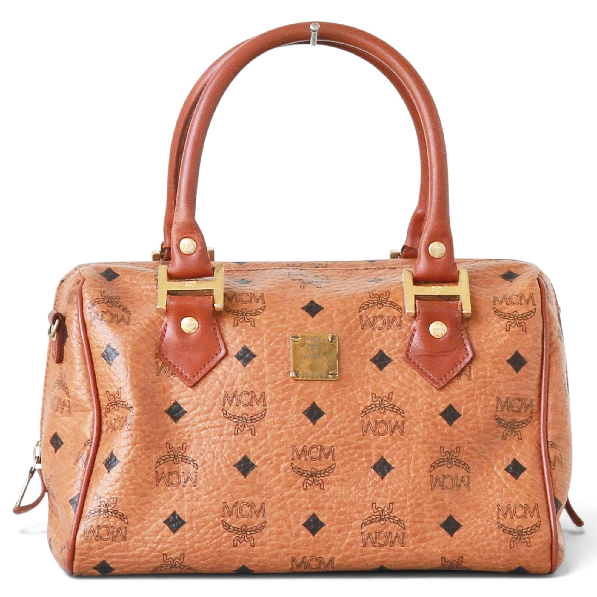 Boston leather satchel