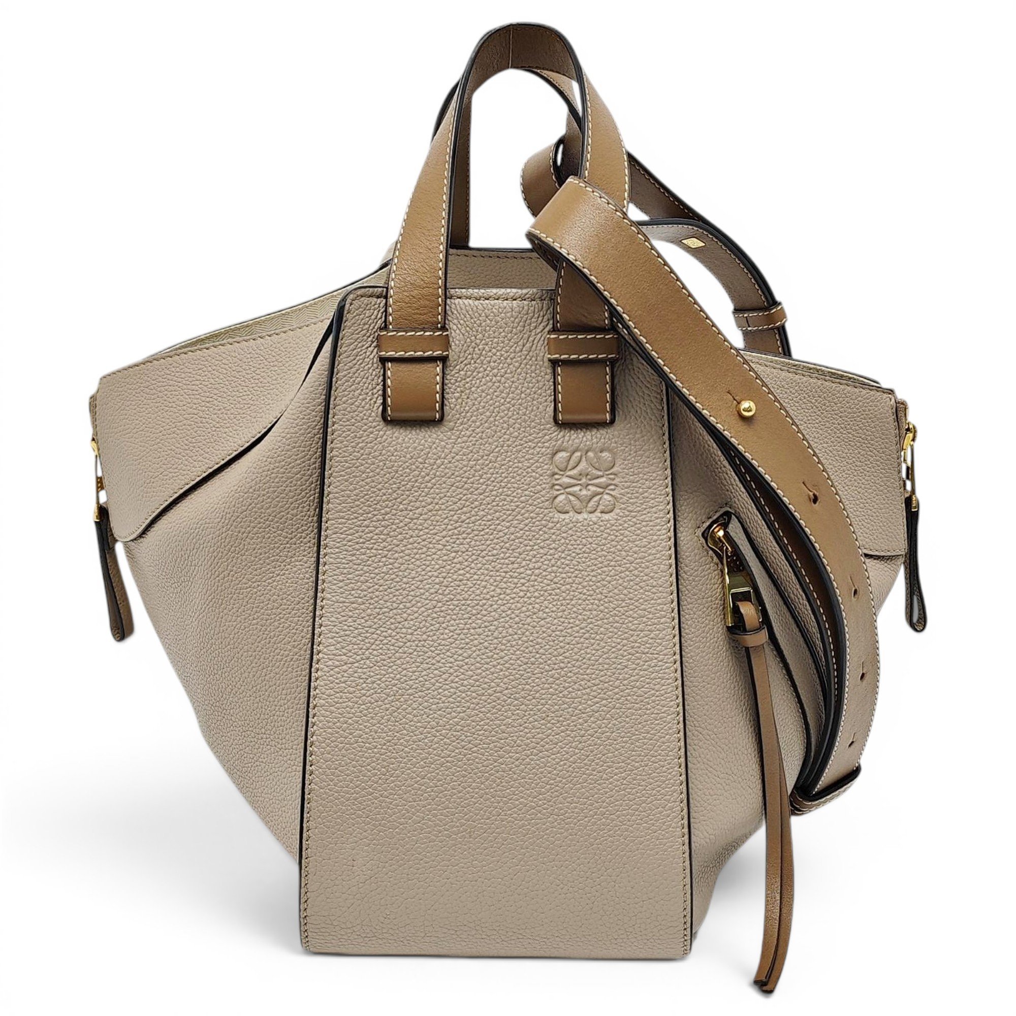 Hammock leather handbag