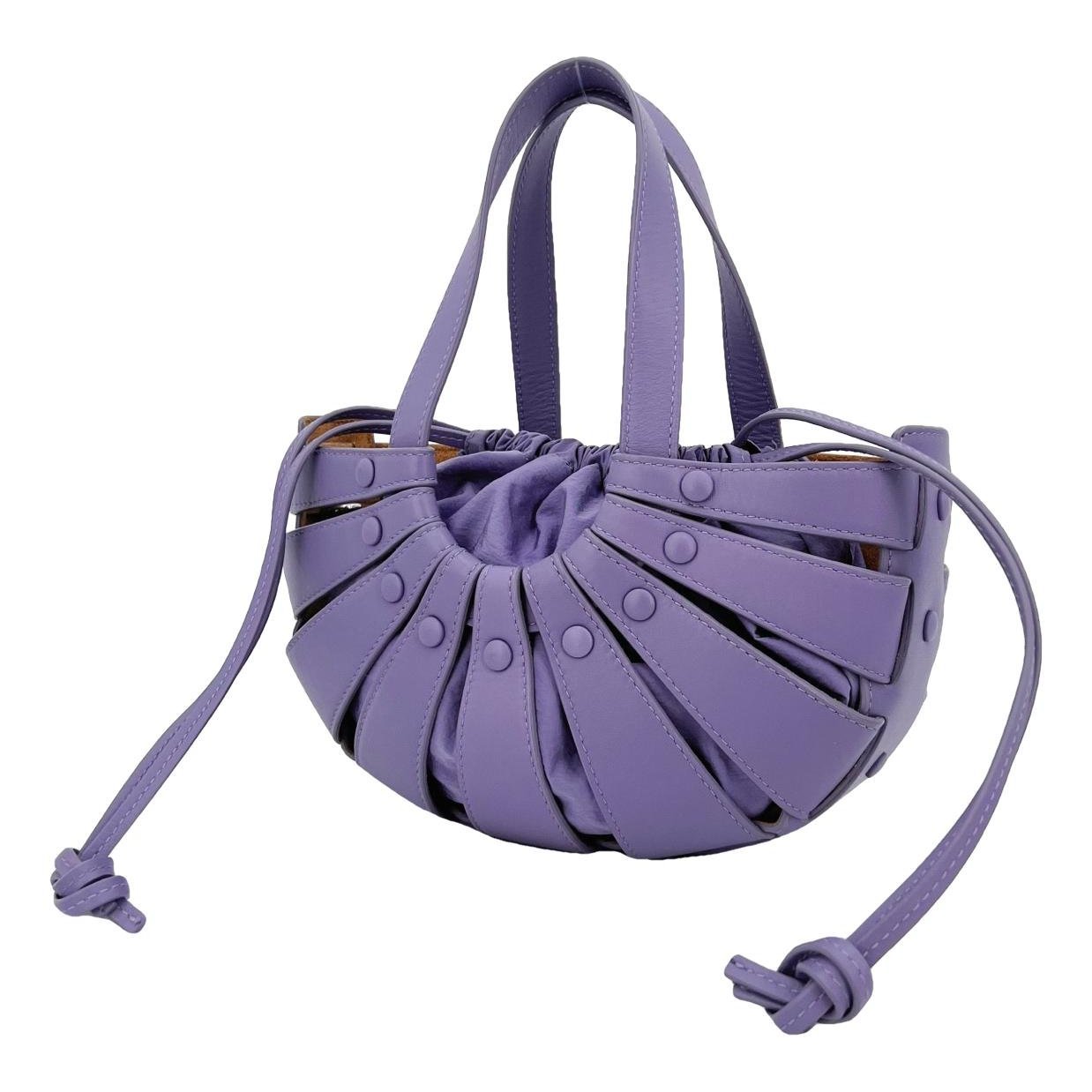 Bulb leather handbag