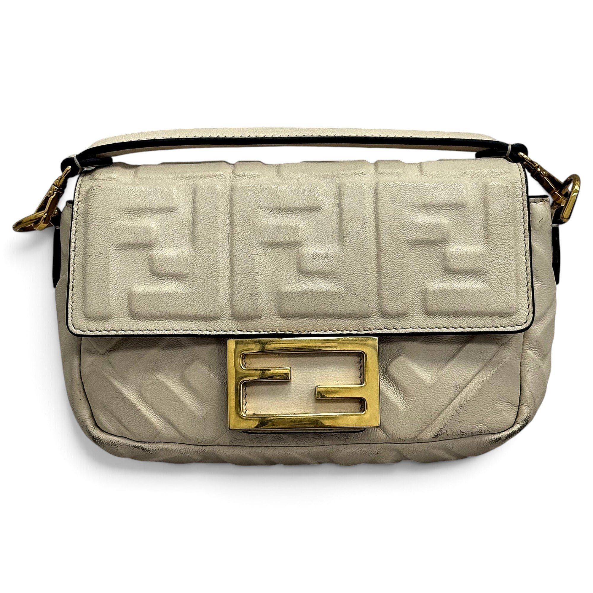Baguette Chain Midi leather handbag