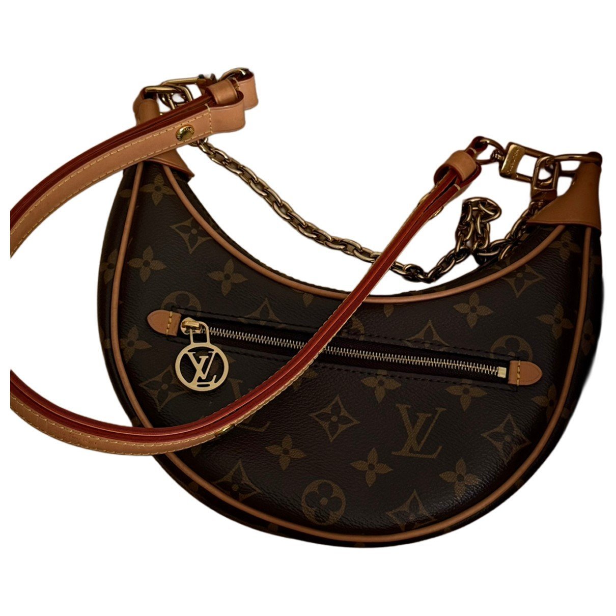 Loop leather handbag