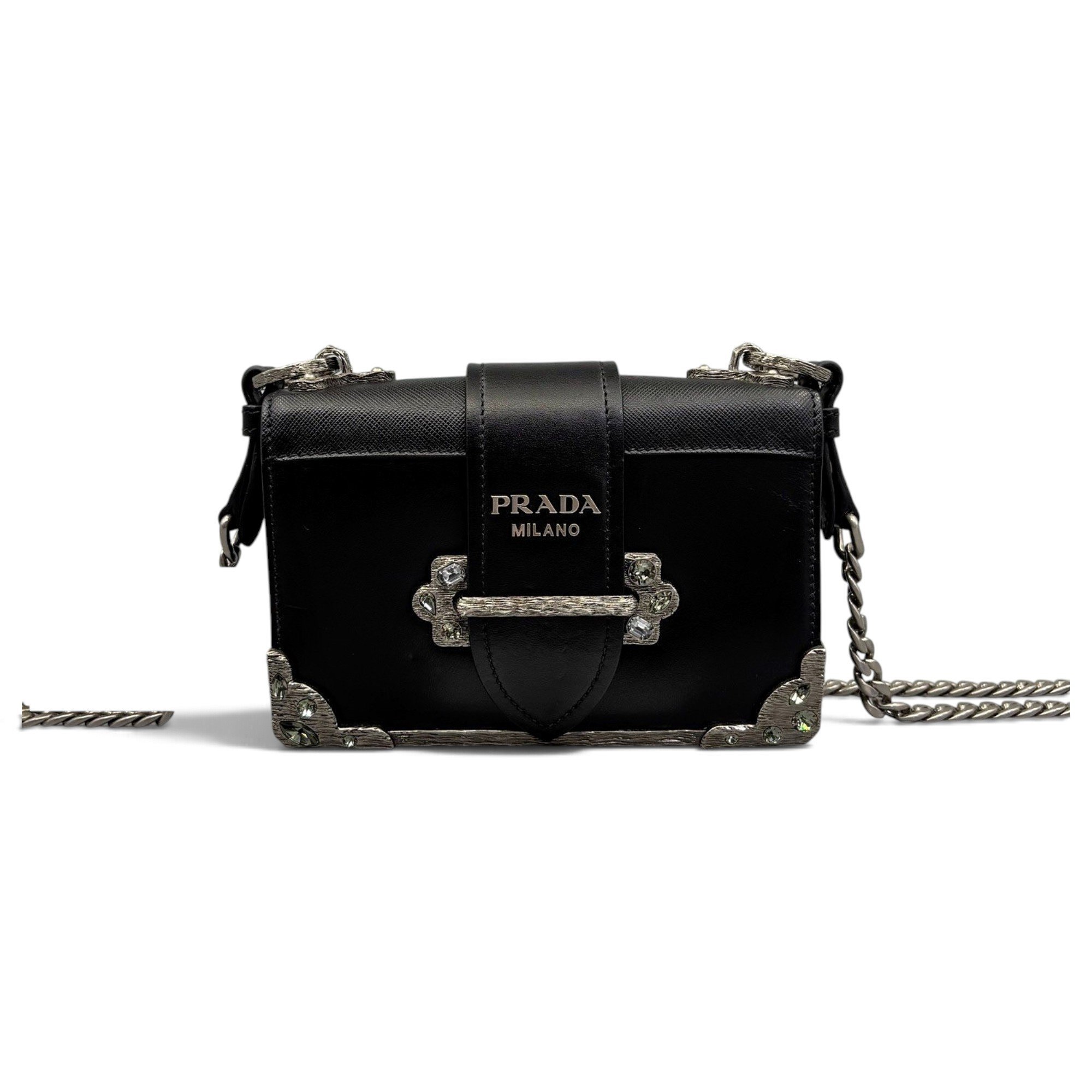 Cahier leather handbag