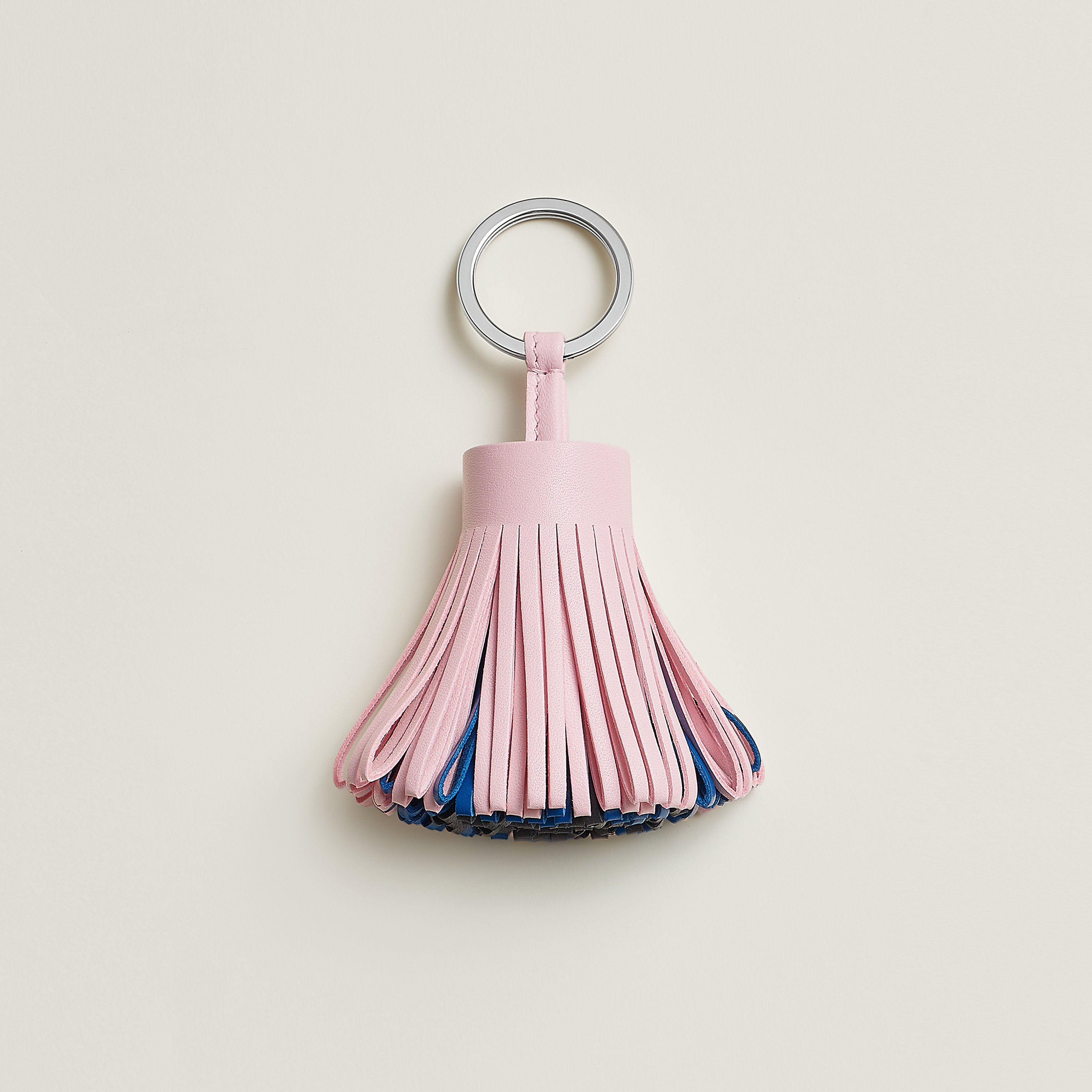 Hermès Carmen key ring Rose Darling/Bleu De France/Ardoise | BagUSeek