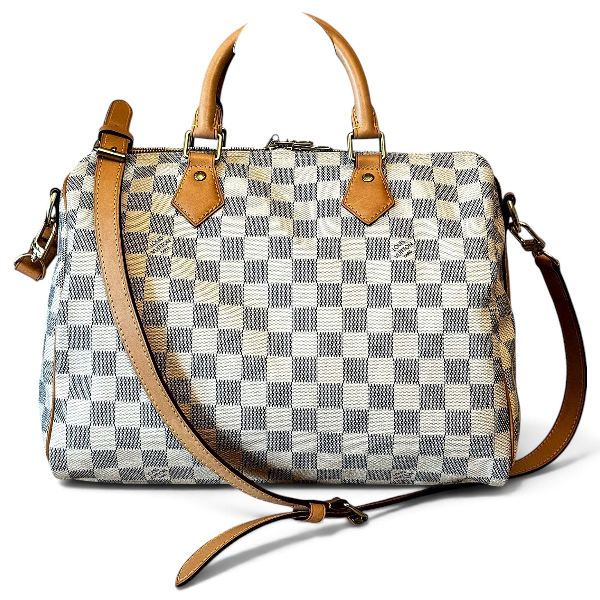 Speedy leather crossbody bag