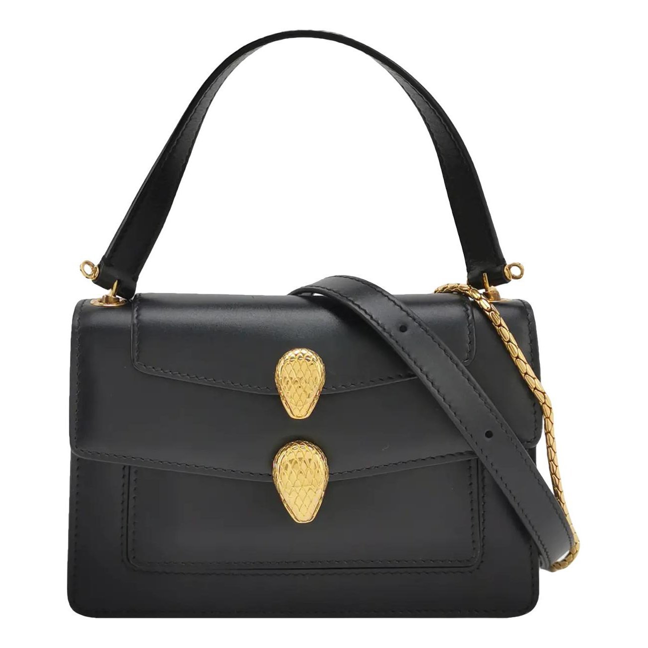 Serpenti leather handbag