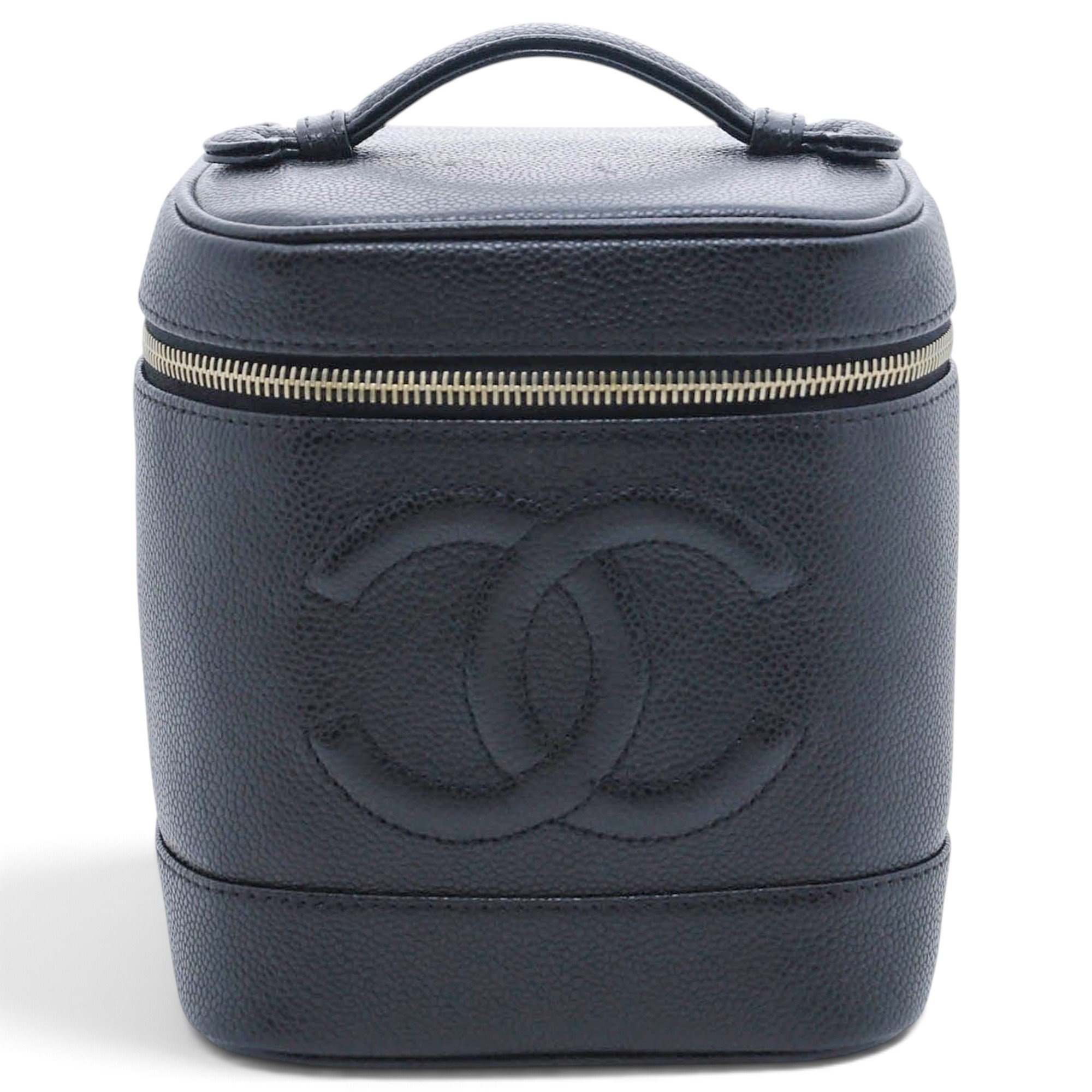 Leather vanity case