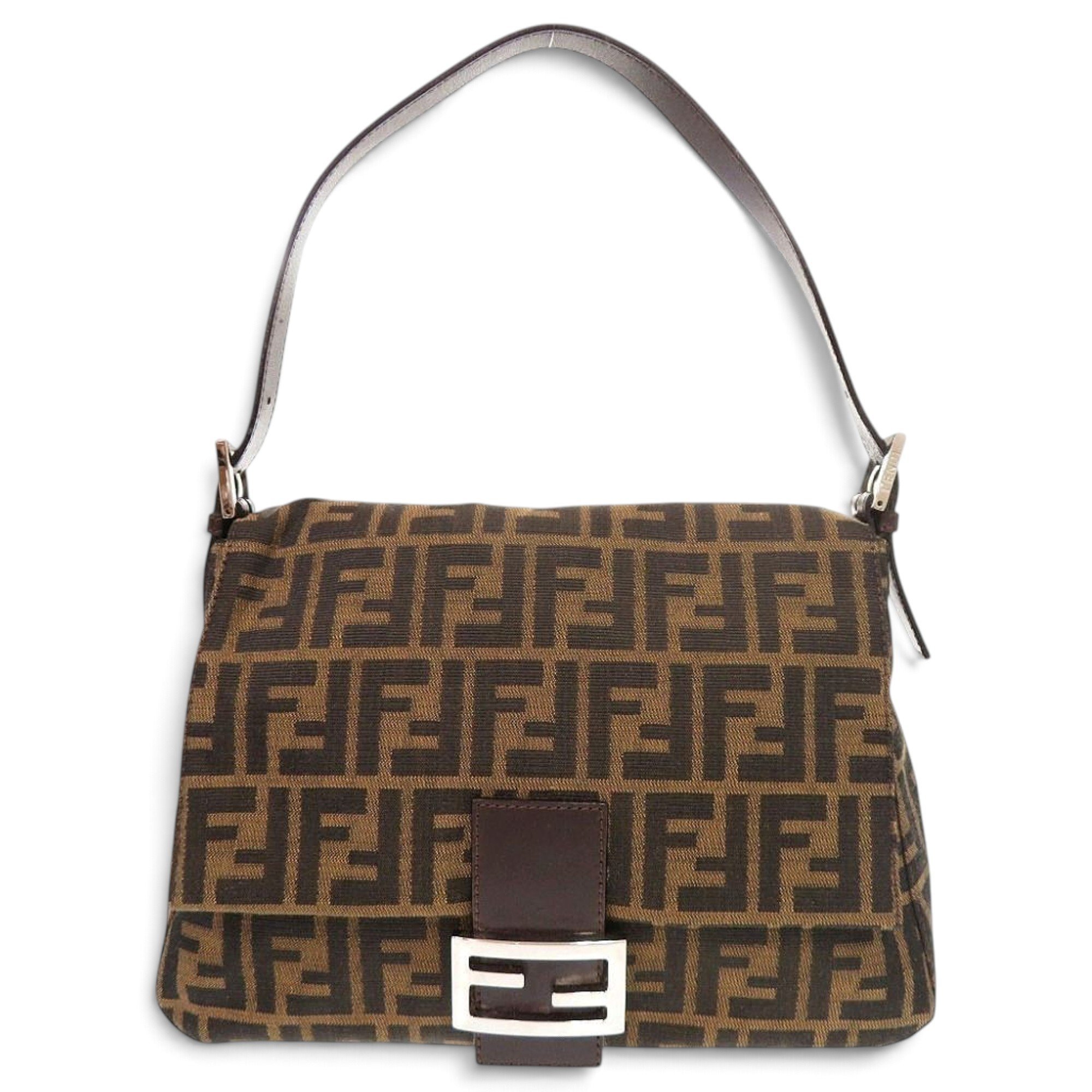 Pocket leather handbag