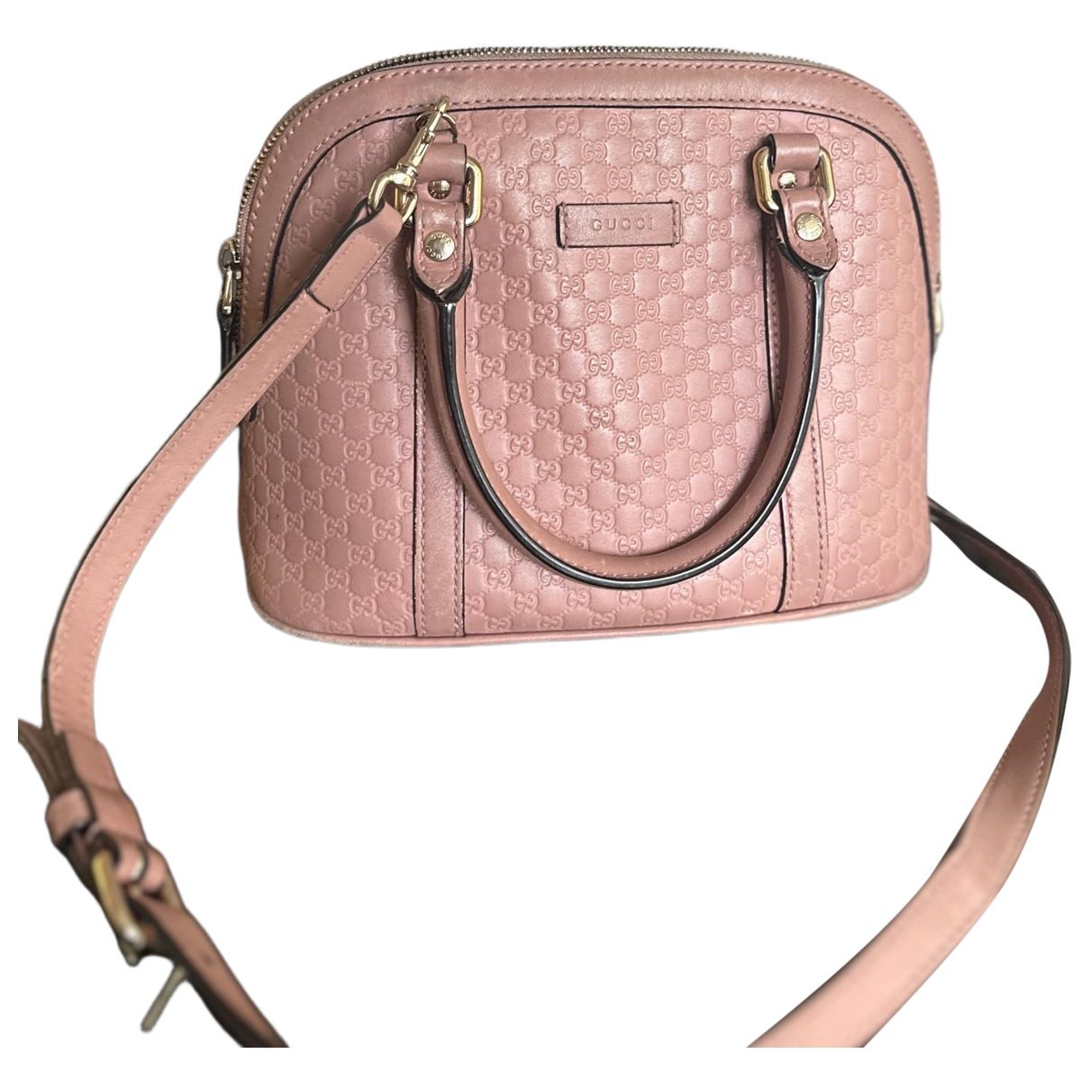 Dôme leather handbag