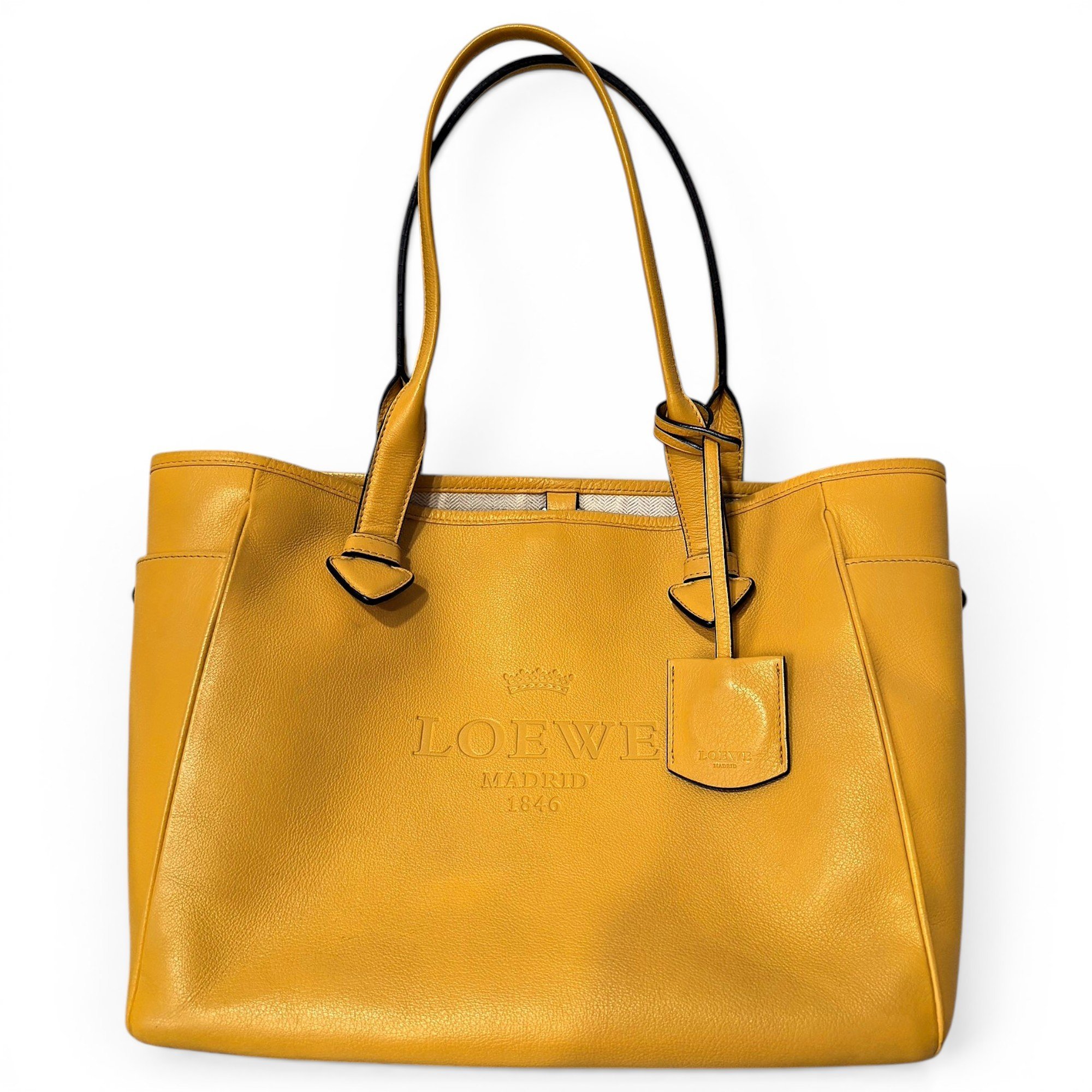 T Shopper leather tote