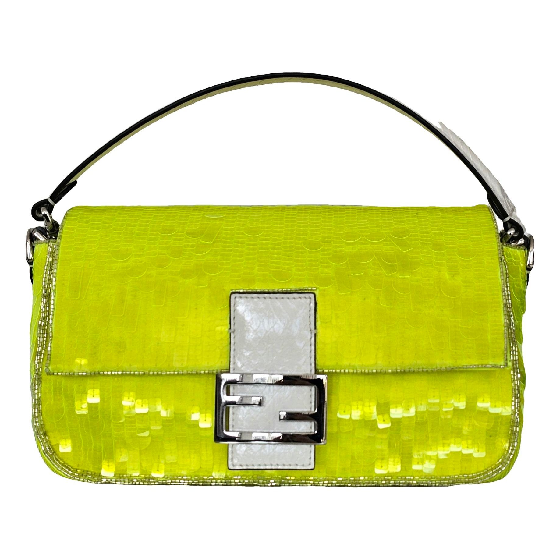 Baguette glitter handbag