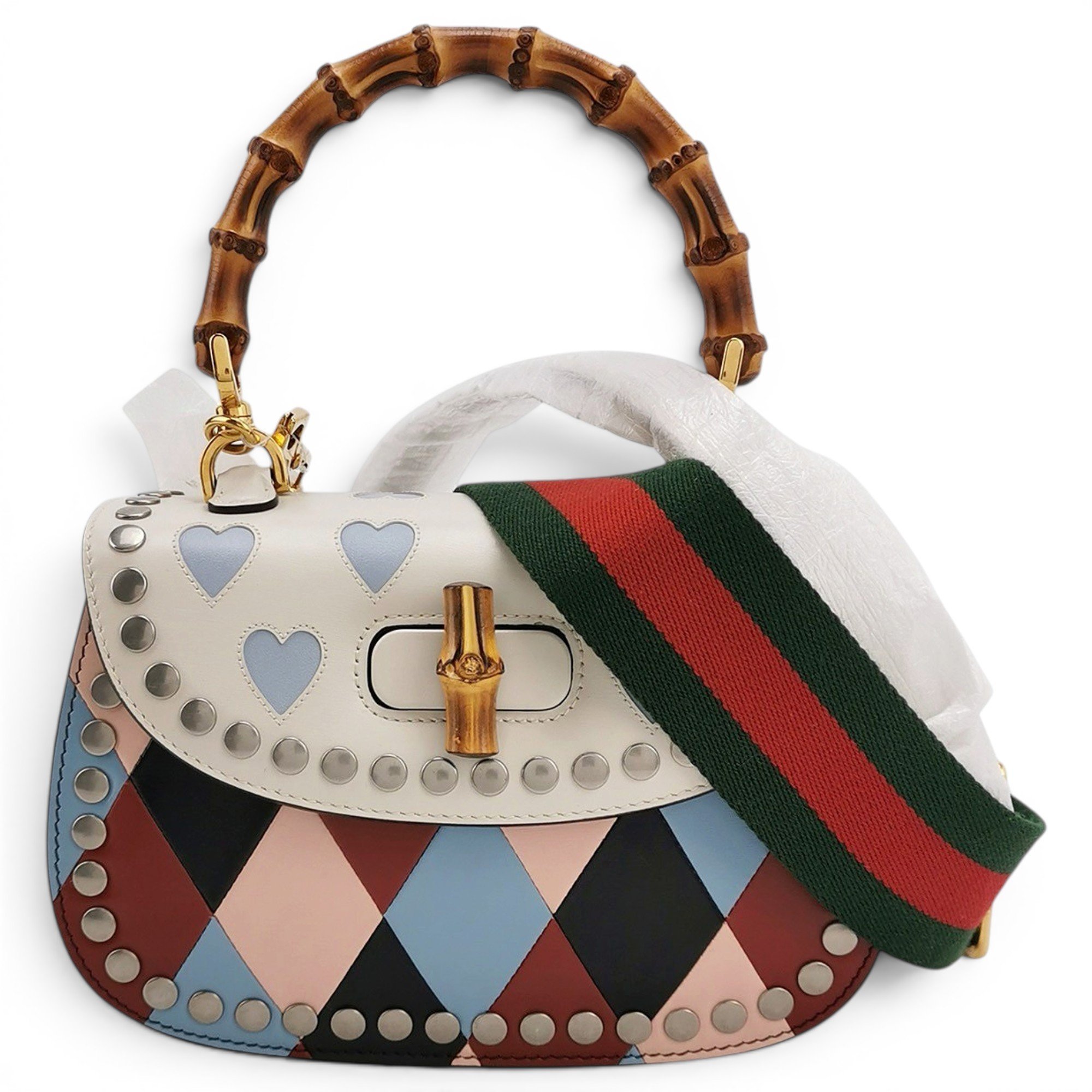 Bamboo leather handbag