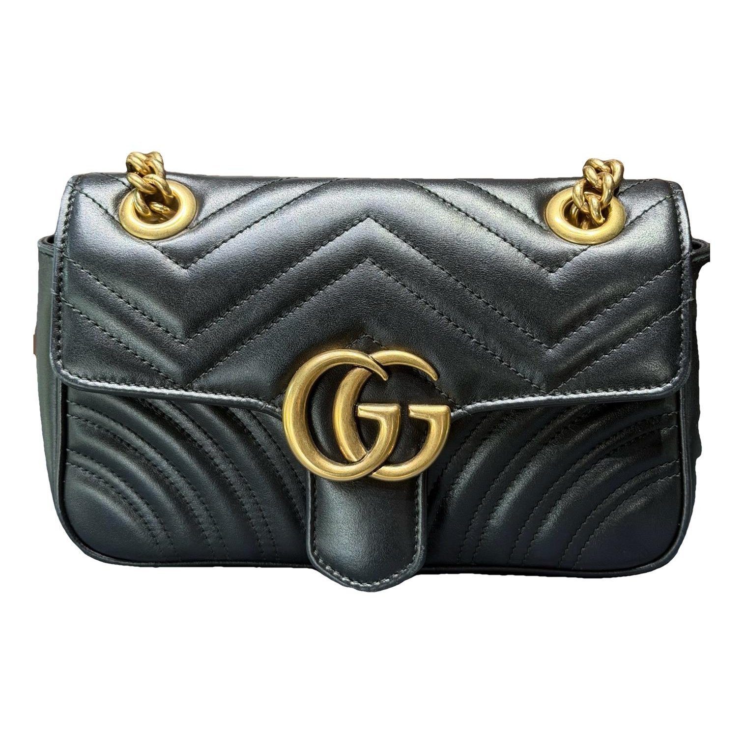GG Marmont Flap leather crossbody bag