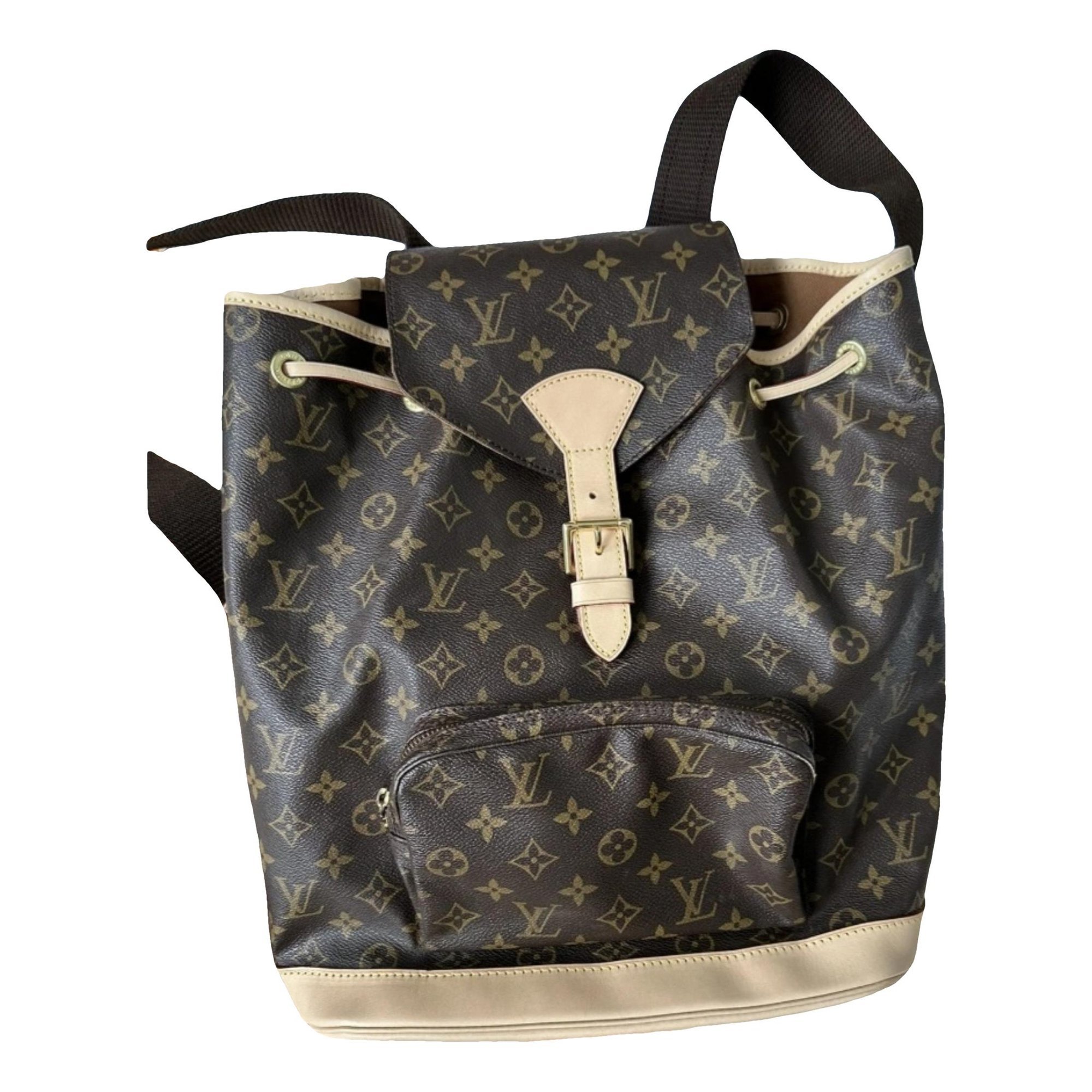 Montsouris Vintage leather backpack