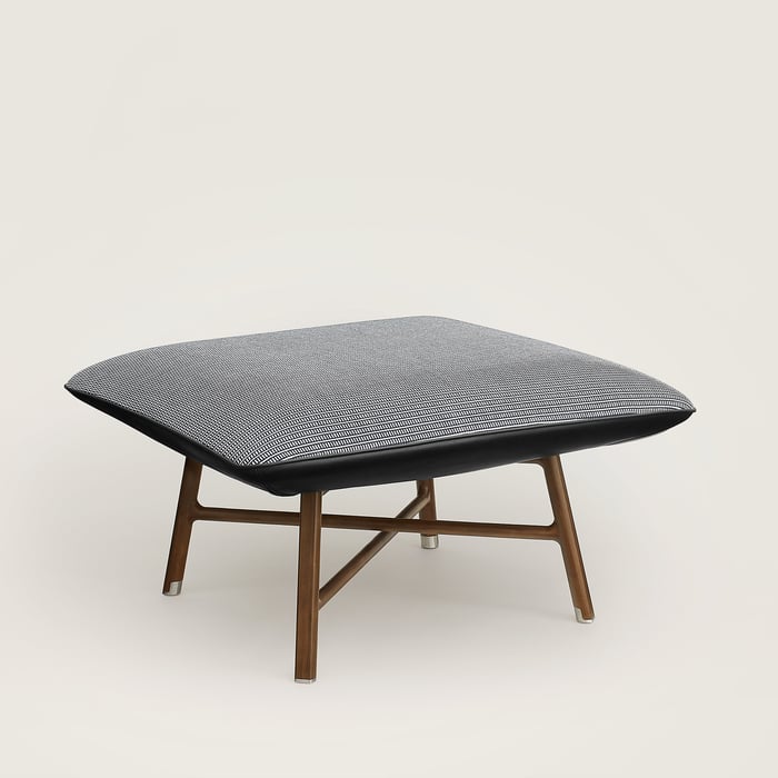 Les Necessaires d'Hermès "Carre d'Assise" Low Stool, High Model