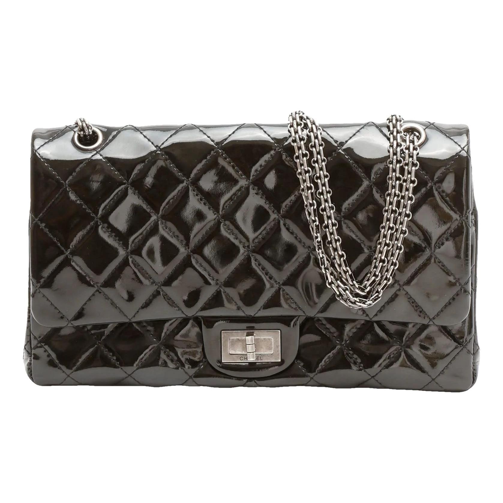 2.55 patent leather handbag