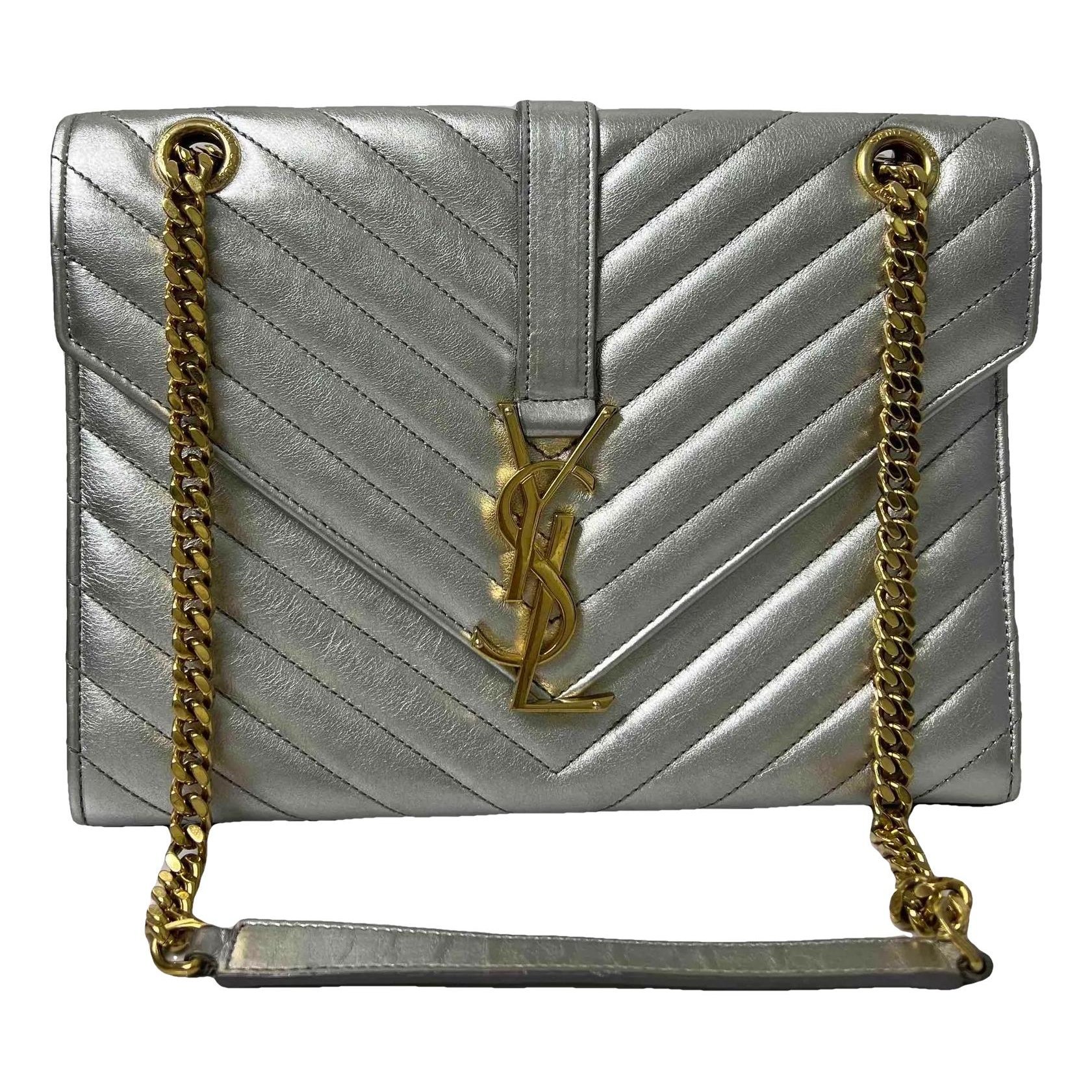 Envelope leather handbag