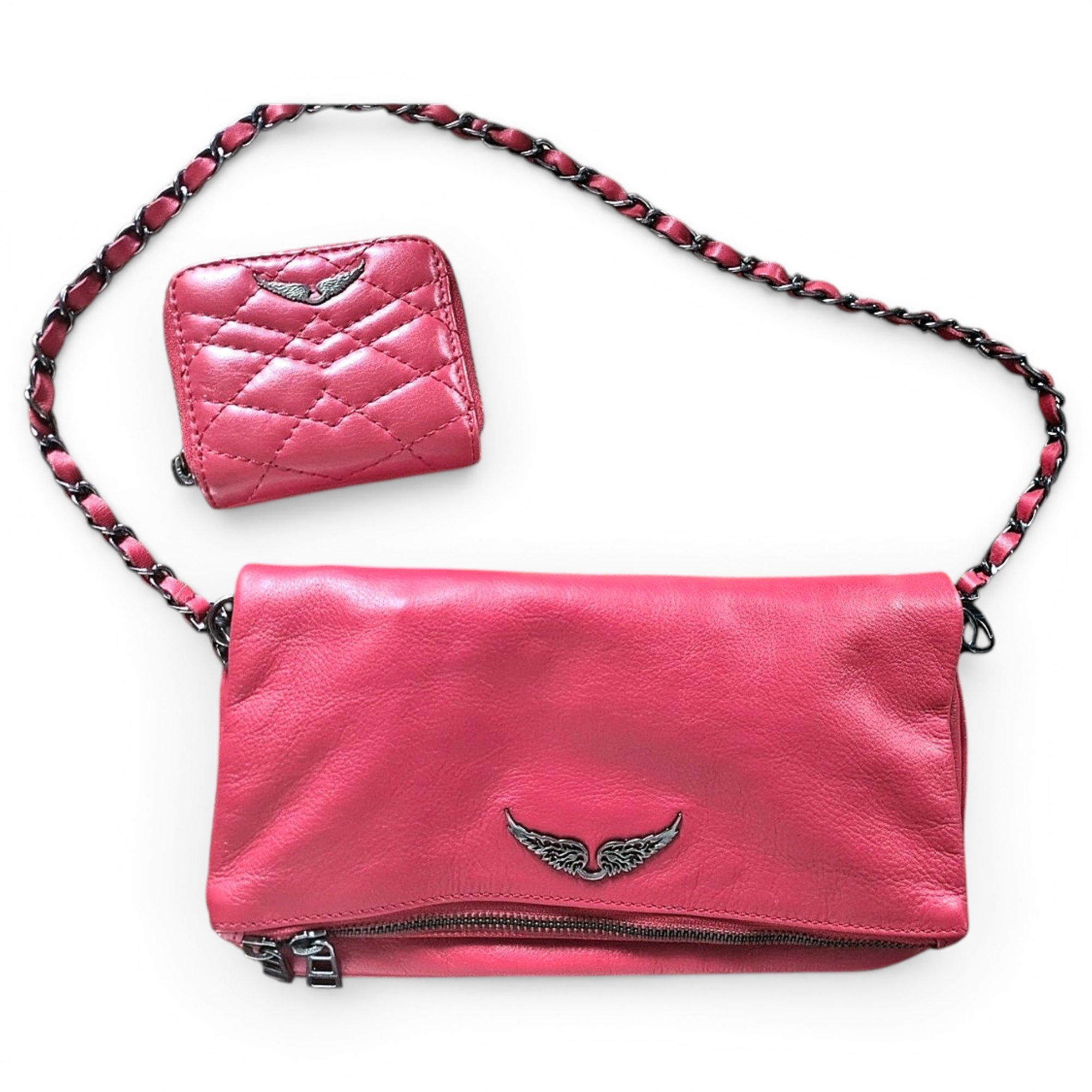 Rock leather crossbody bag