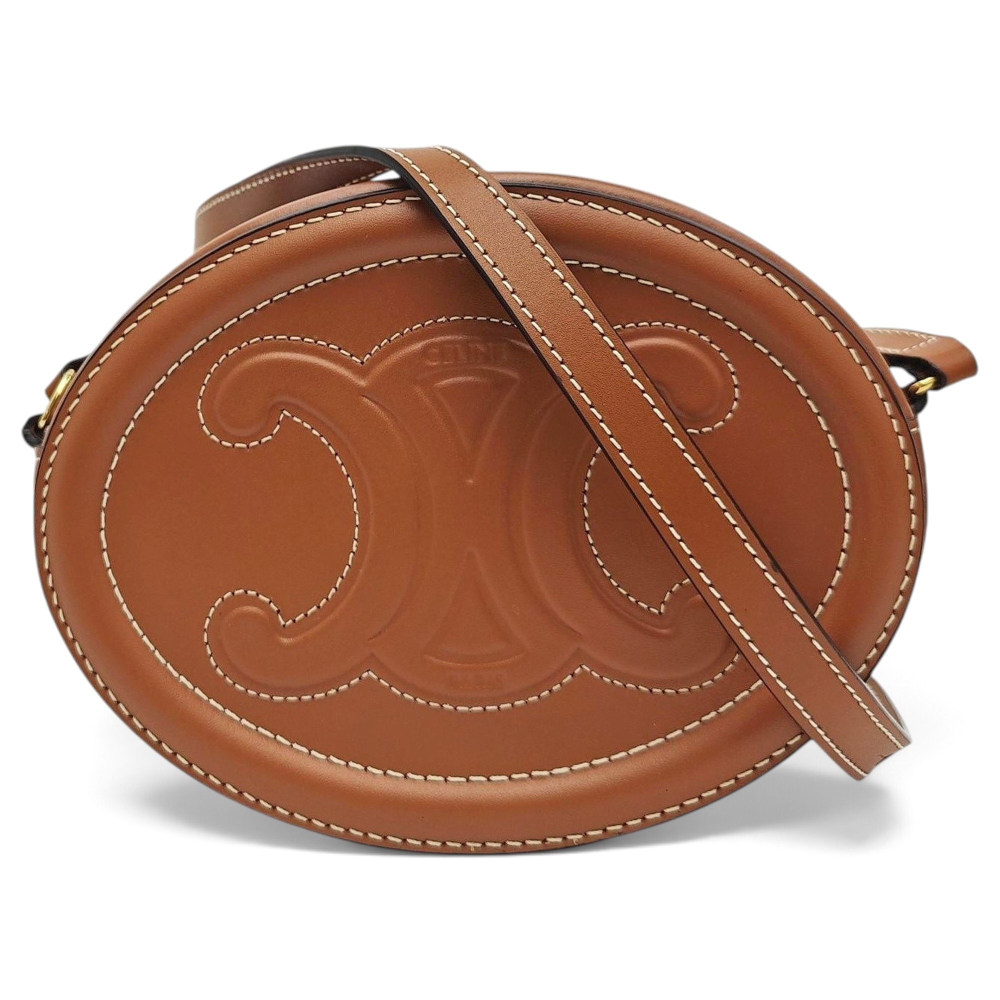 Triomphe leather handbag