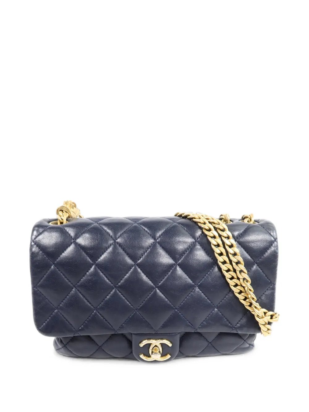 CC turn-lock shoulder bag