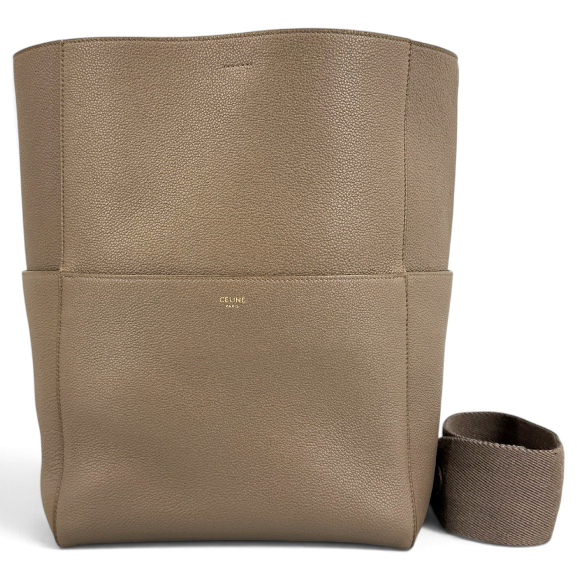 Seau Sangle leather handbag