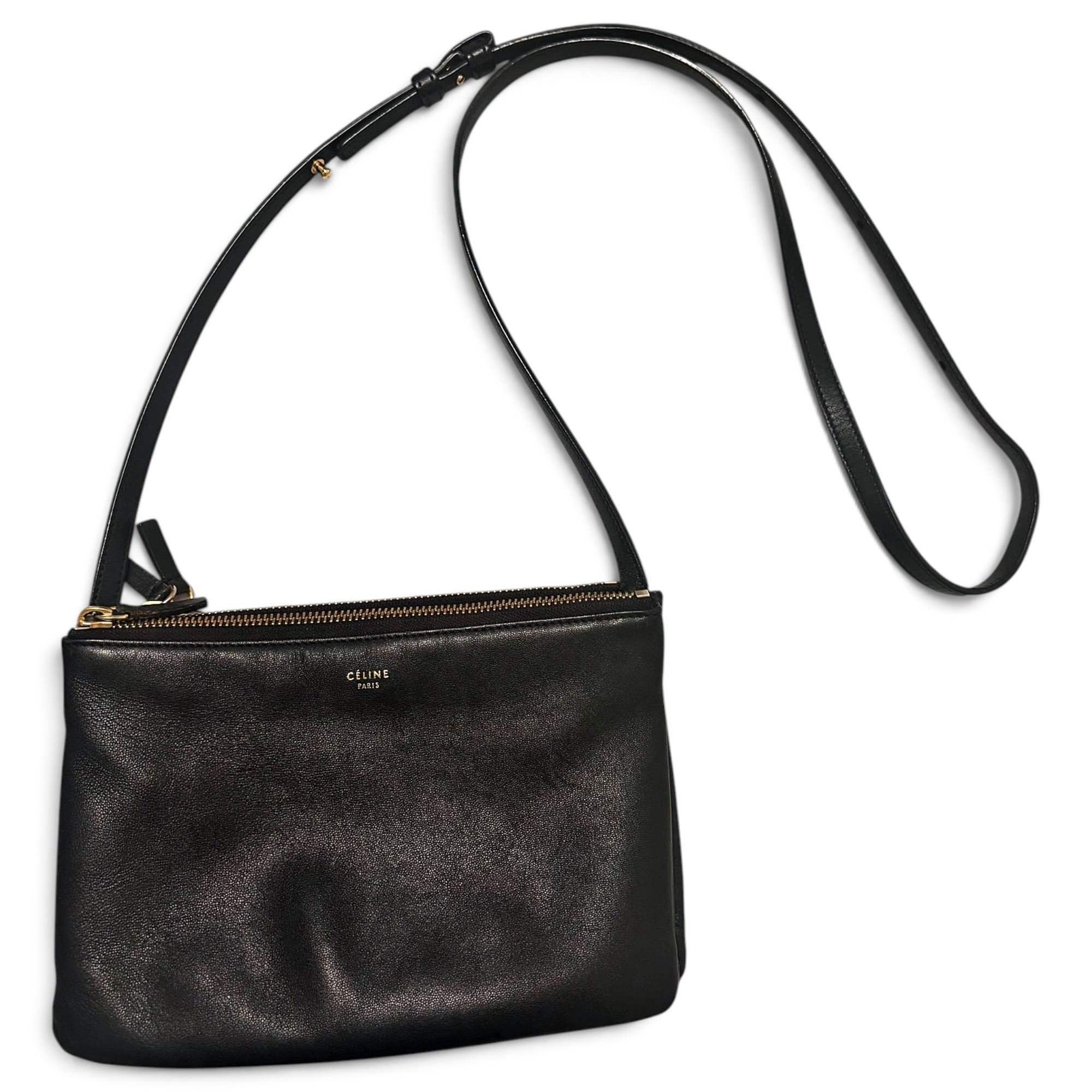 Trio leather crossbody bag