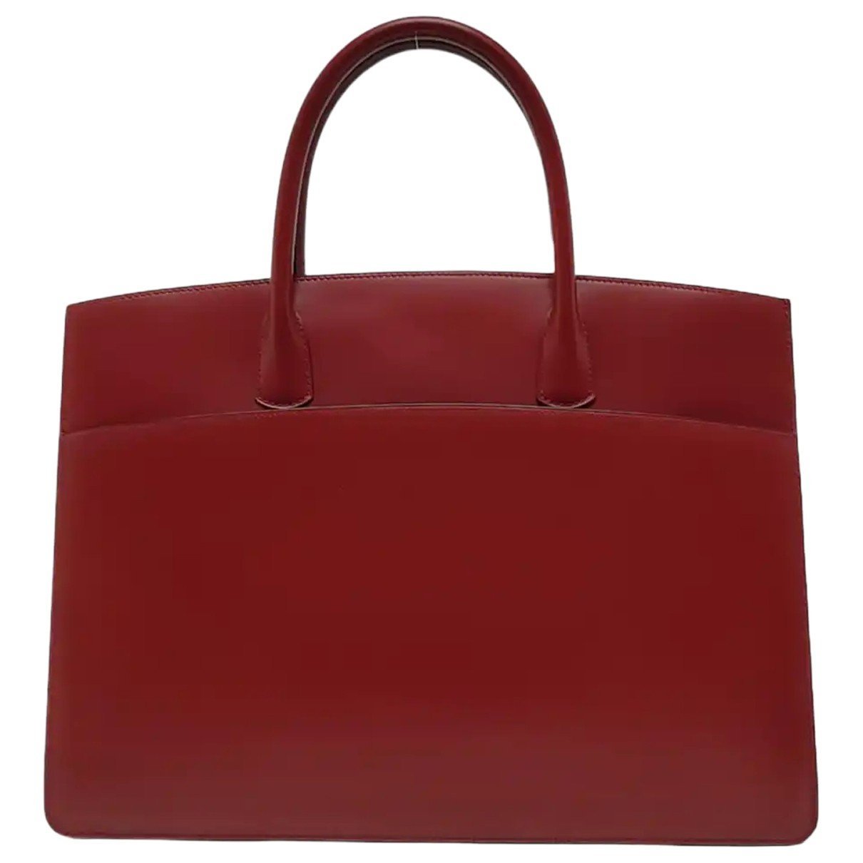 White Bus leather handbag