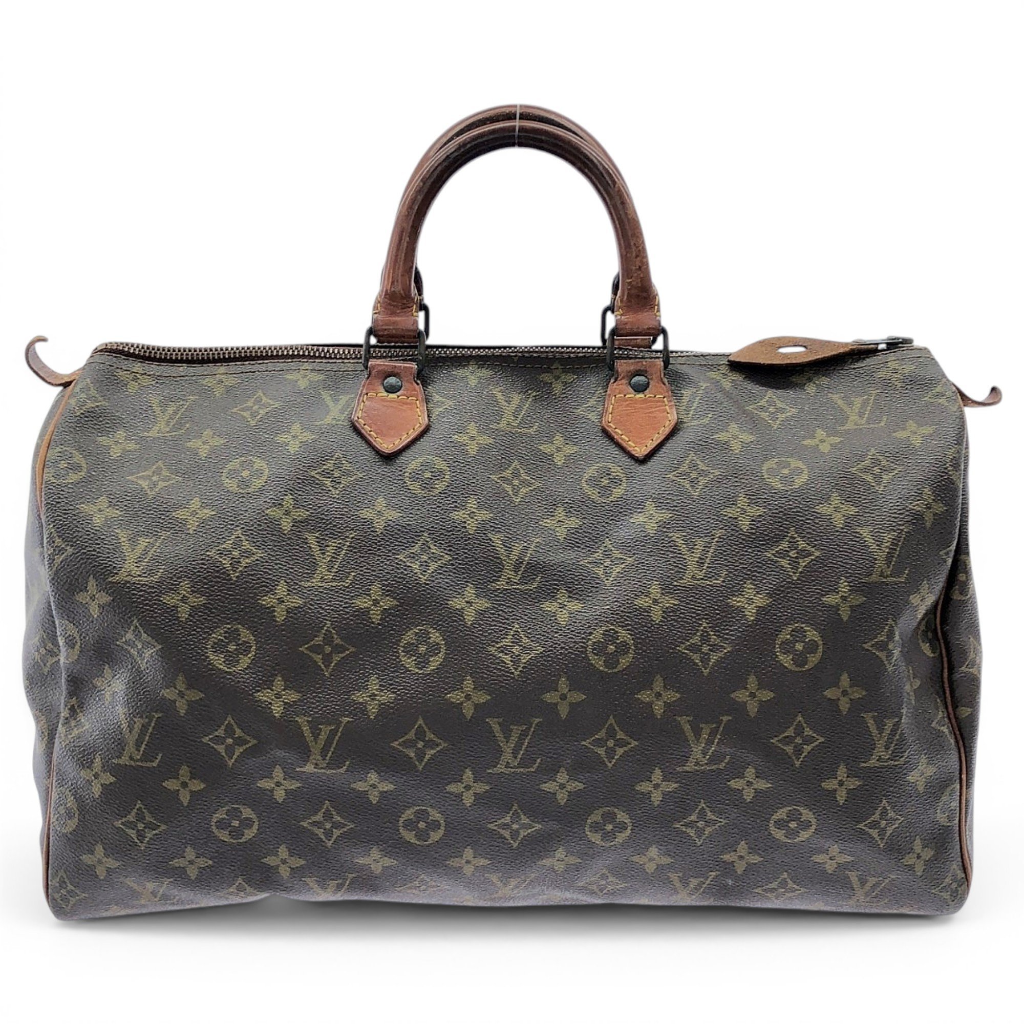 Speedy leather handbag