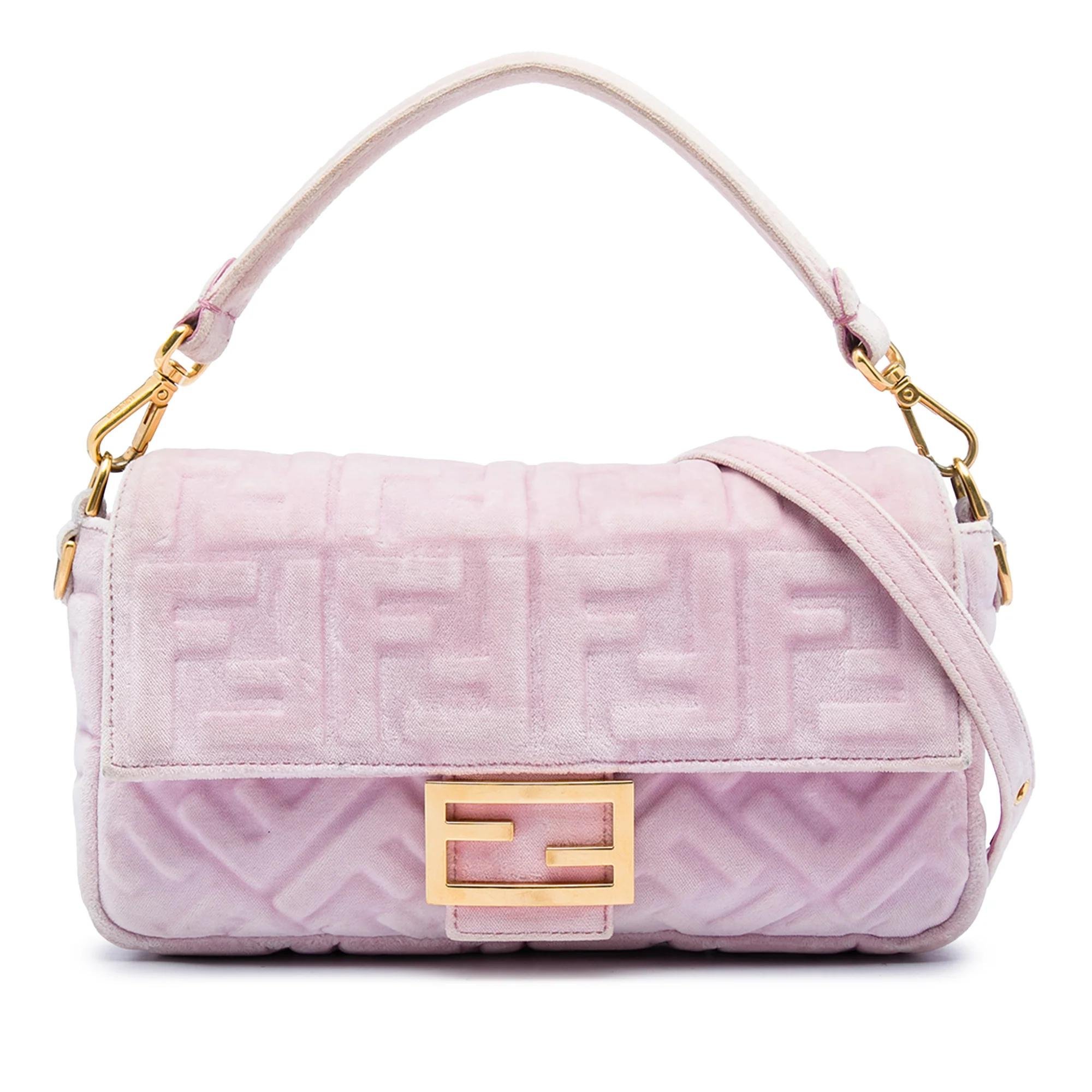 Baguette velvet handbag