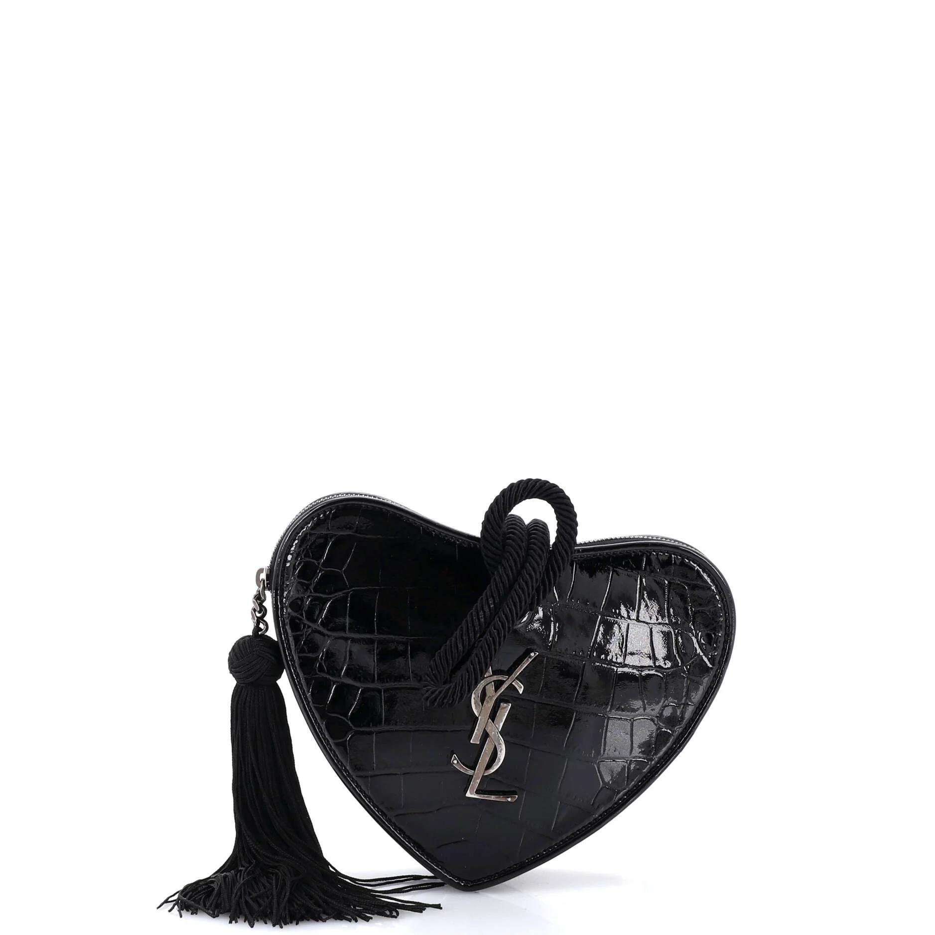 Patent leather clutch bag