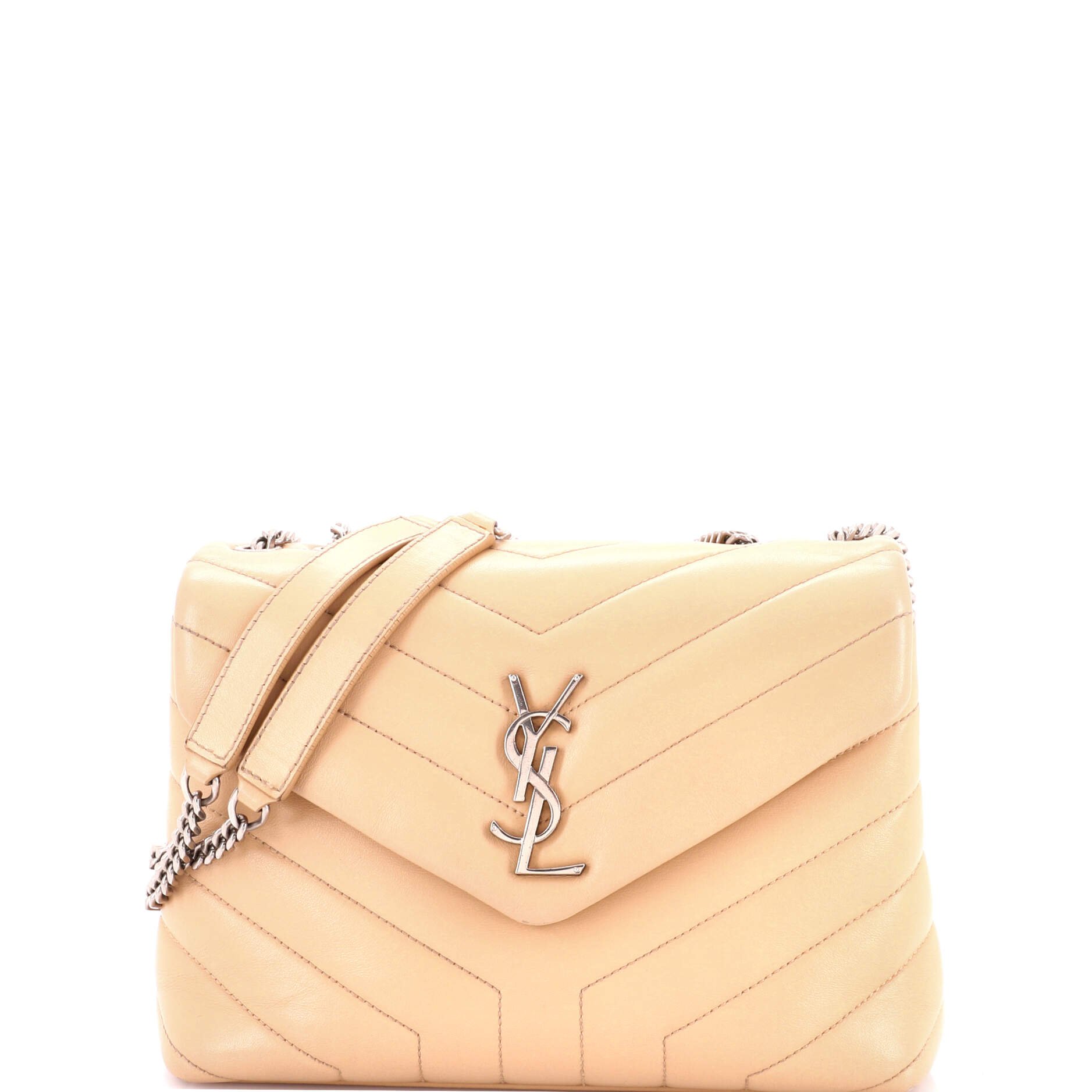 Loulou Shoulder Bag Matelasse Chevron Leather Small
