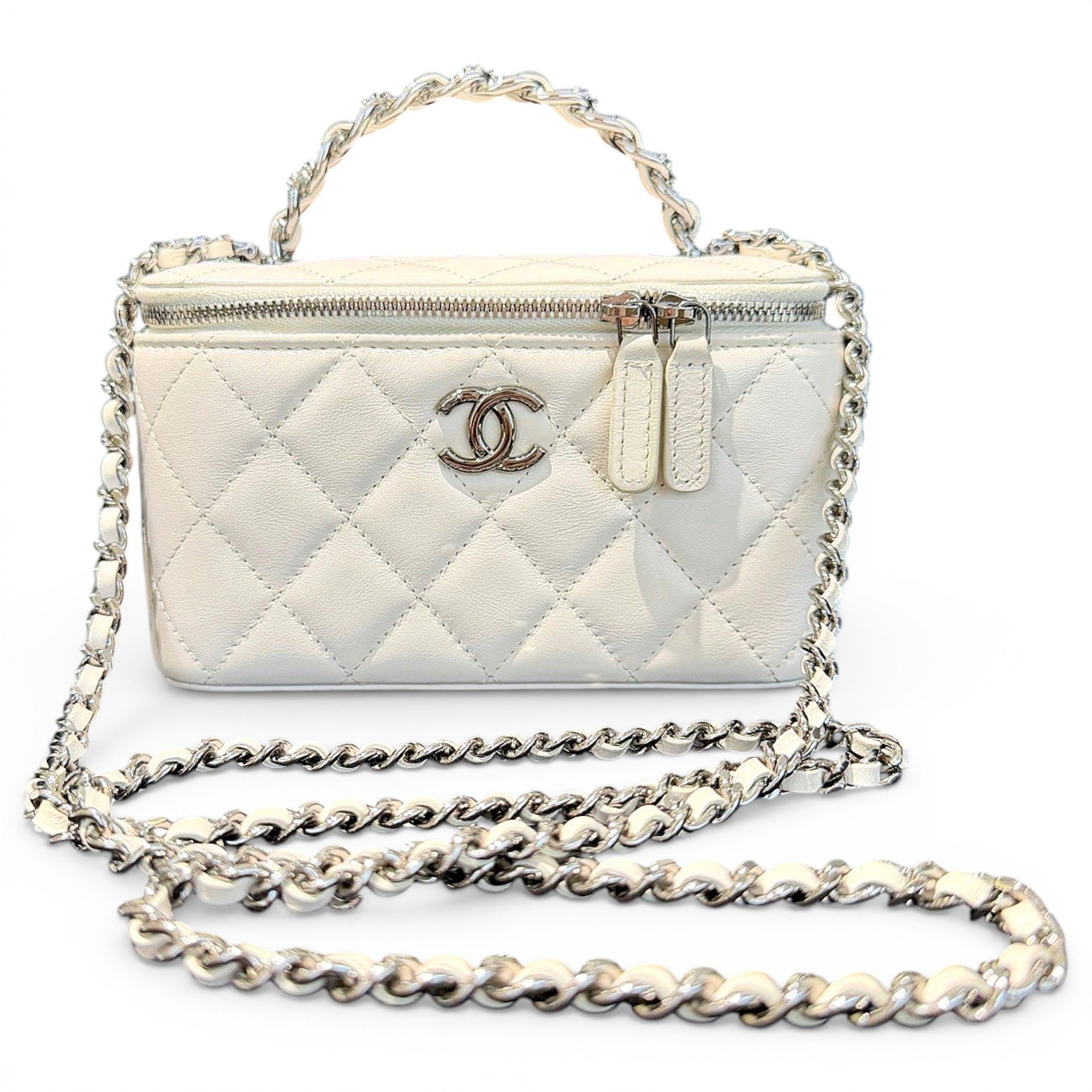 Trendy CC Vanity leather handbag