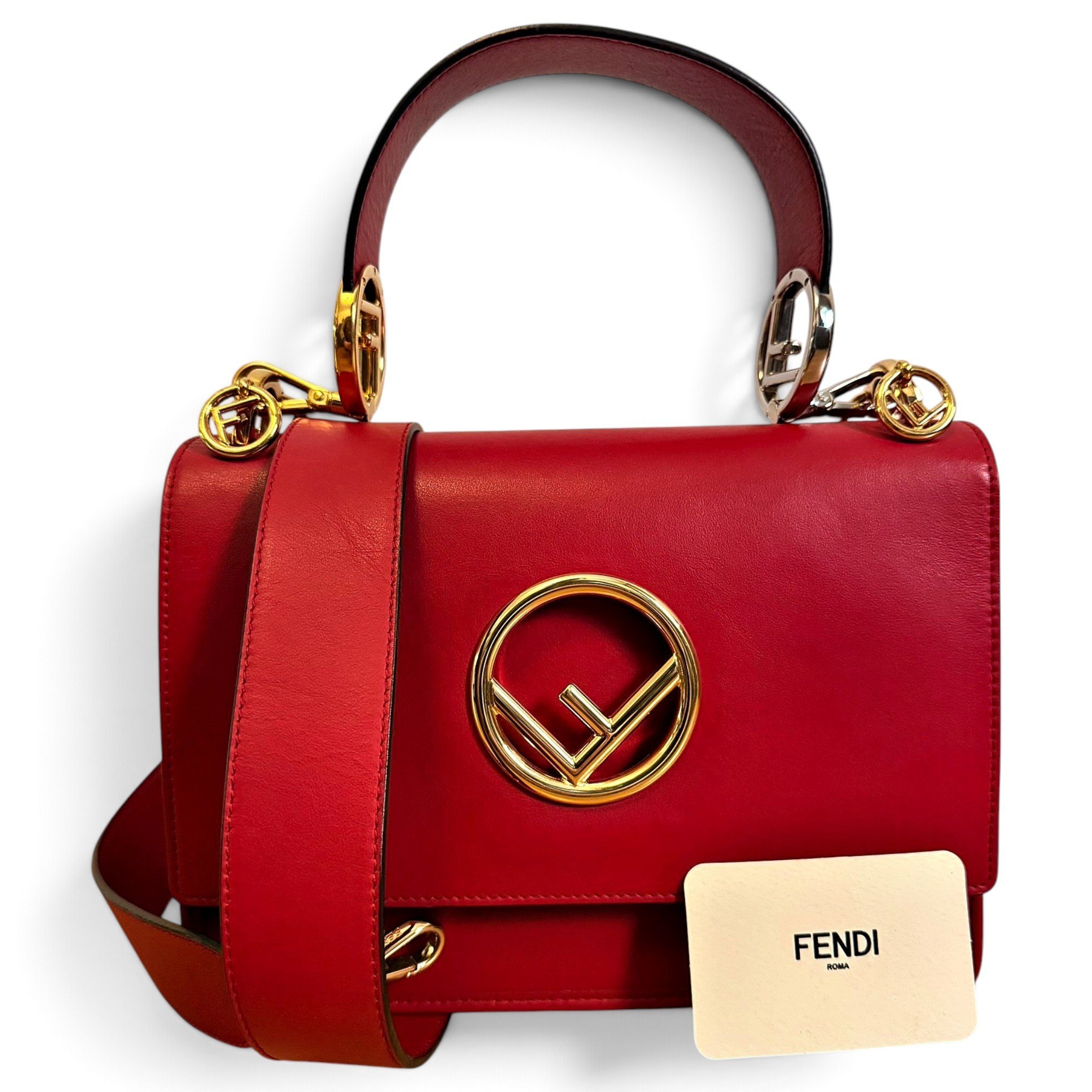 Kan I Logo leather handbag