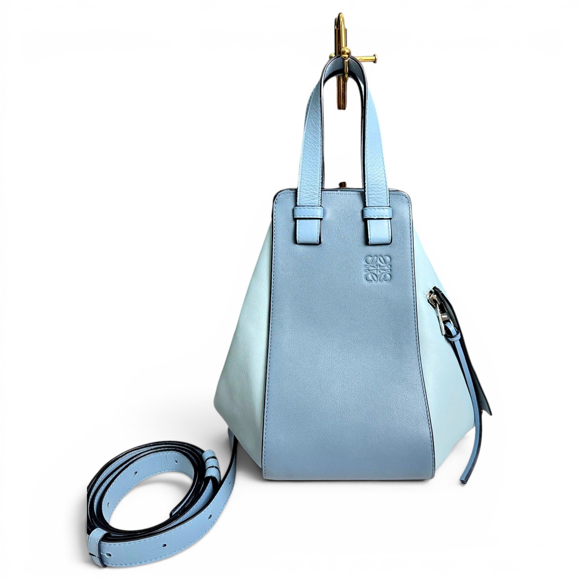 Hammock leather handbag