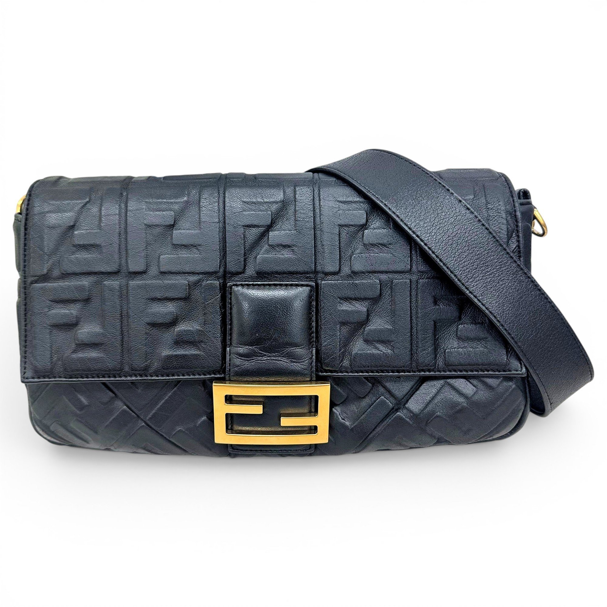 Baguette leather handbag