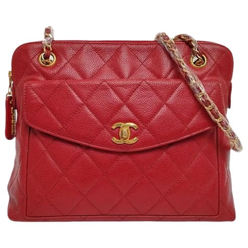 Leather tote
