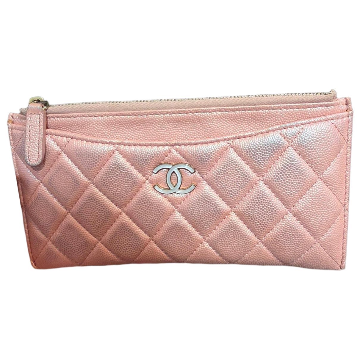 Leather clutch bag