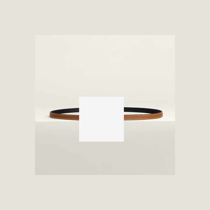 Bubble Belt Buckle & Reversible Leather Strap 13 MM