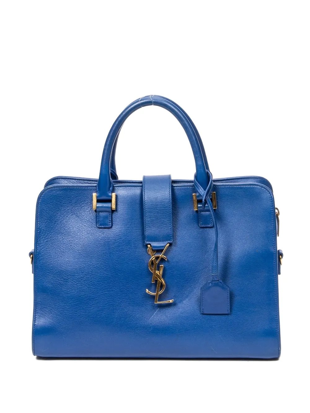 logo-plaque top-handle tote bag