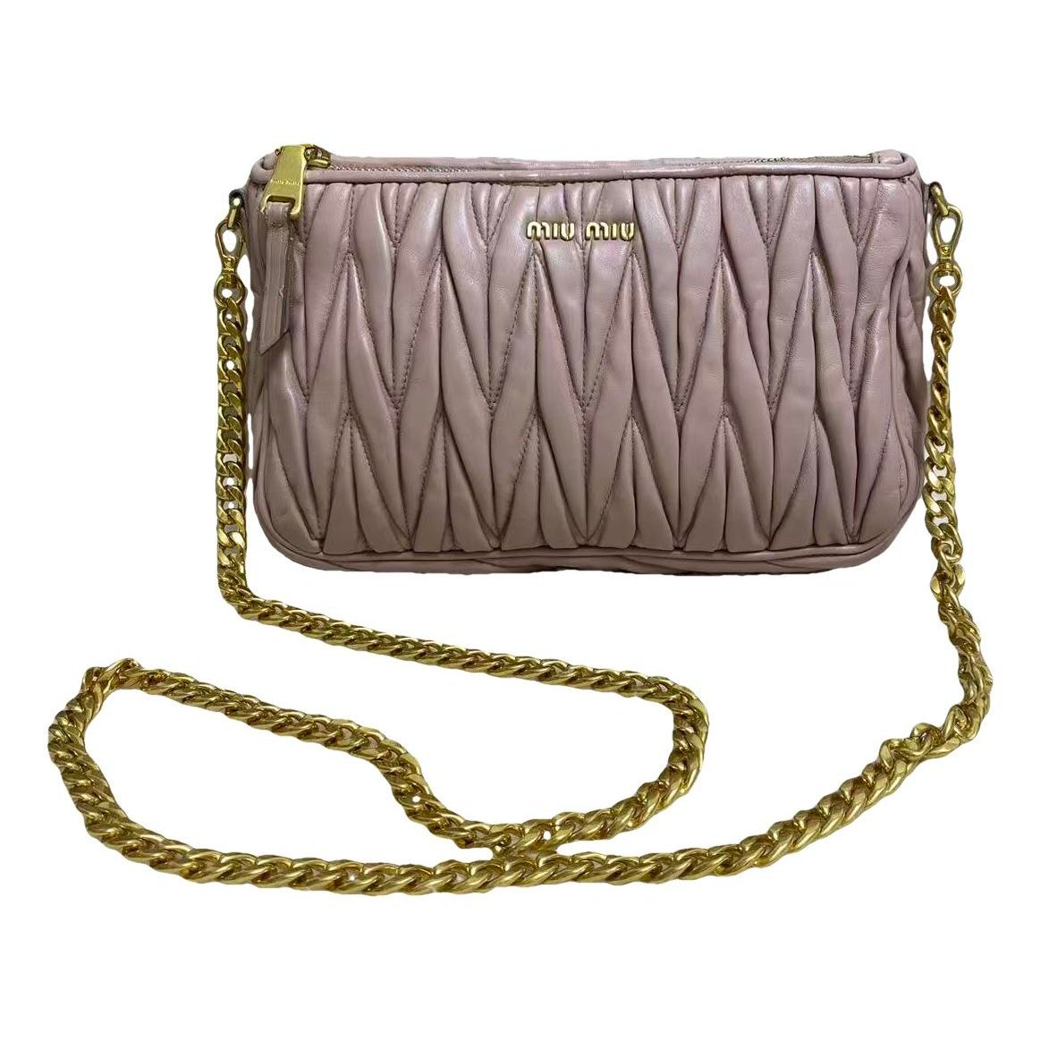 Matelassé leather crossbody bag