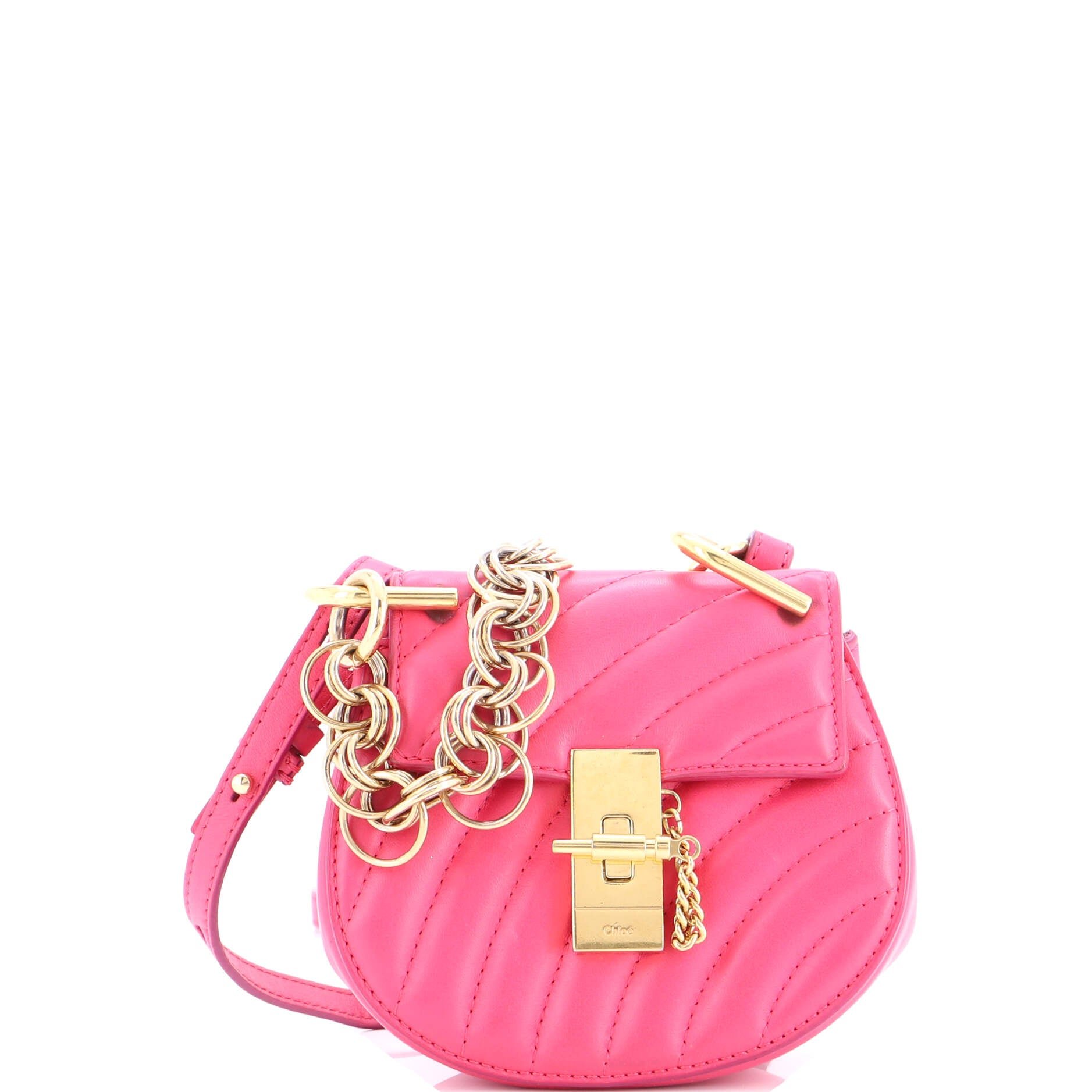 Chloe Drew Bijou Crossbody Bag Quilted Leather Nano